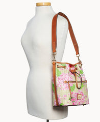 Hydrangea Basketweave Drawstring