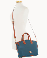 Pebble Grain Domed Satchel