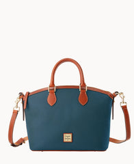 Pebble Grain Domed Satchel
