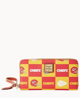 NFL Chiefs Large Zip Around Wristlet