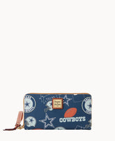 NFL Cowboys Large Zip Around Wristlet