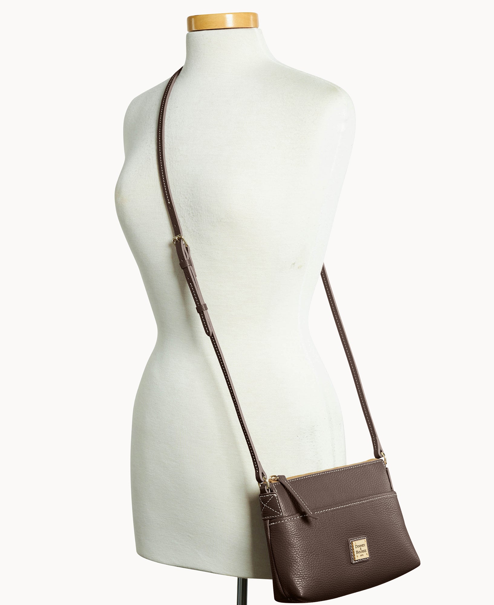 Lucca Leather Ginger Crossbody