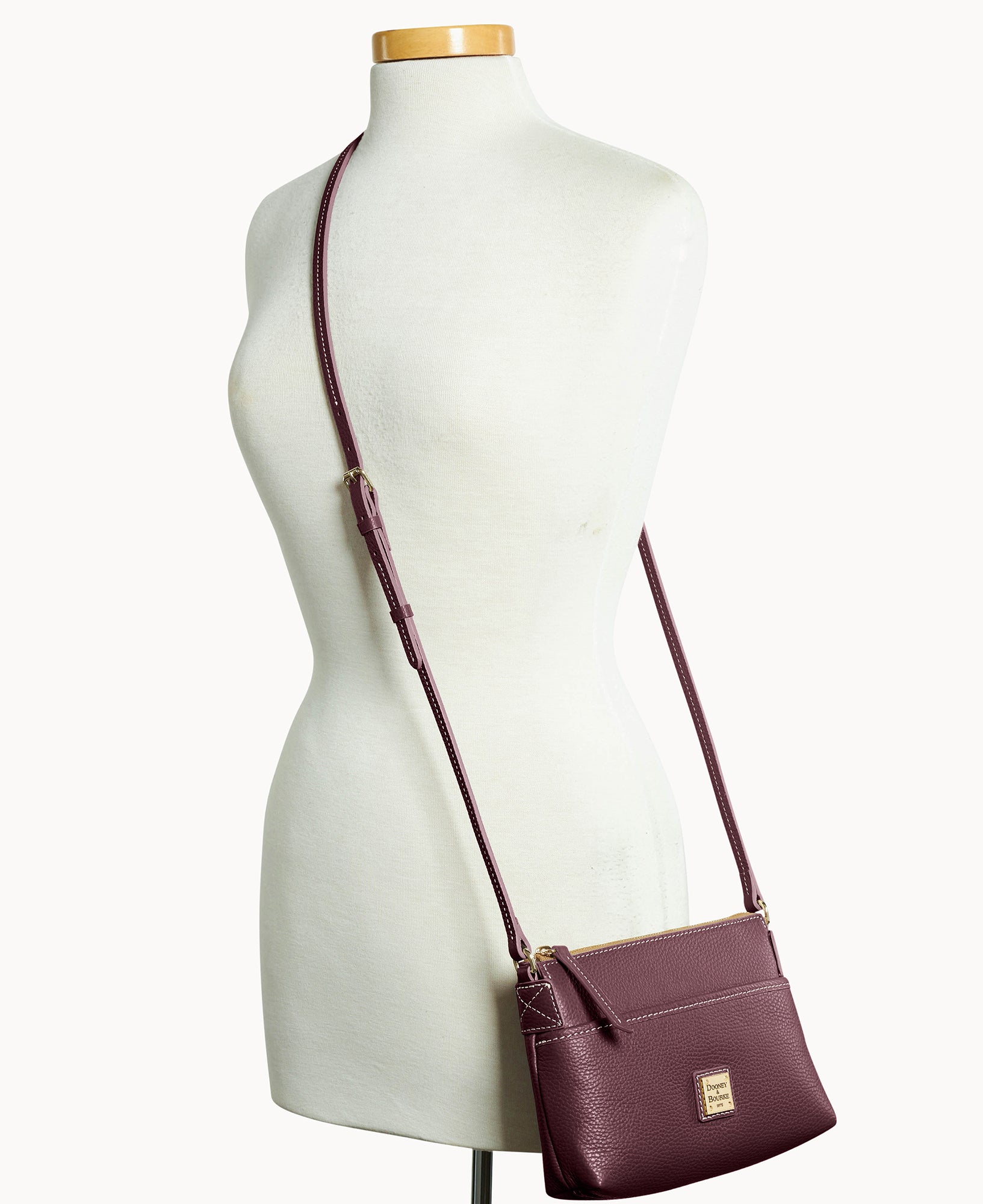 Lucca Leather Ginger Crossbody