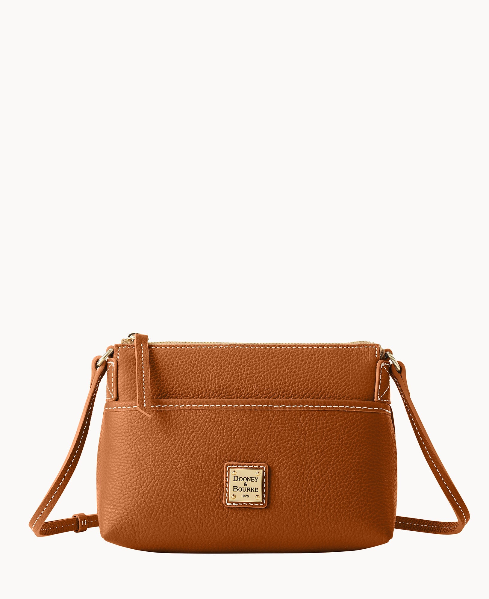 Lucca Leather Ginger Crossbody