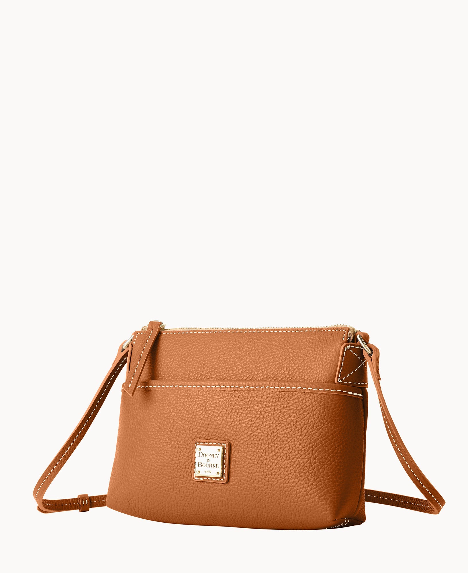 Lucca Leather Ginger Crossbody