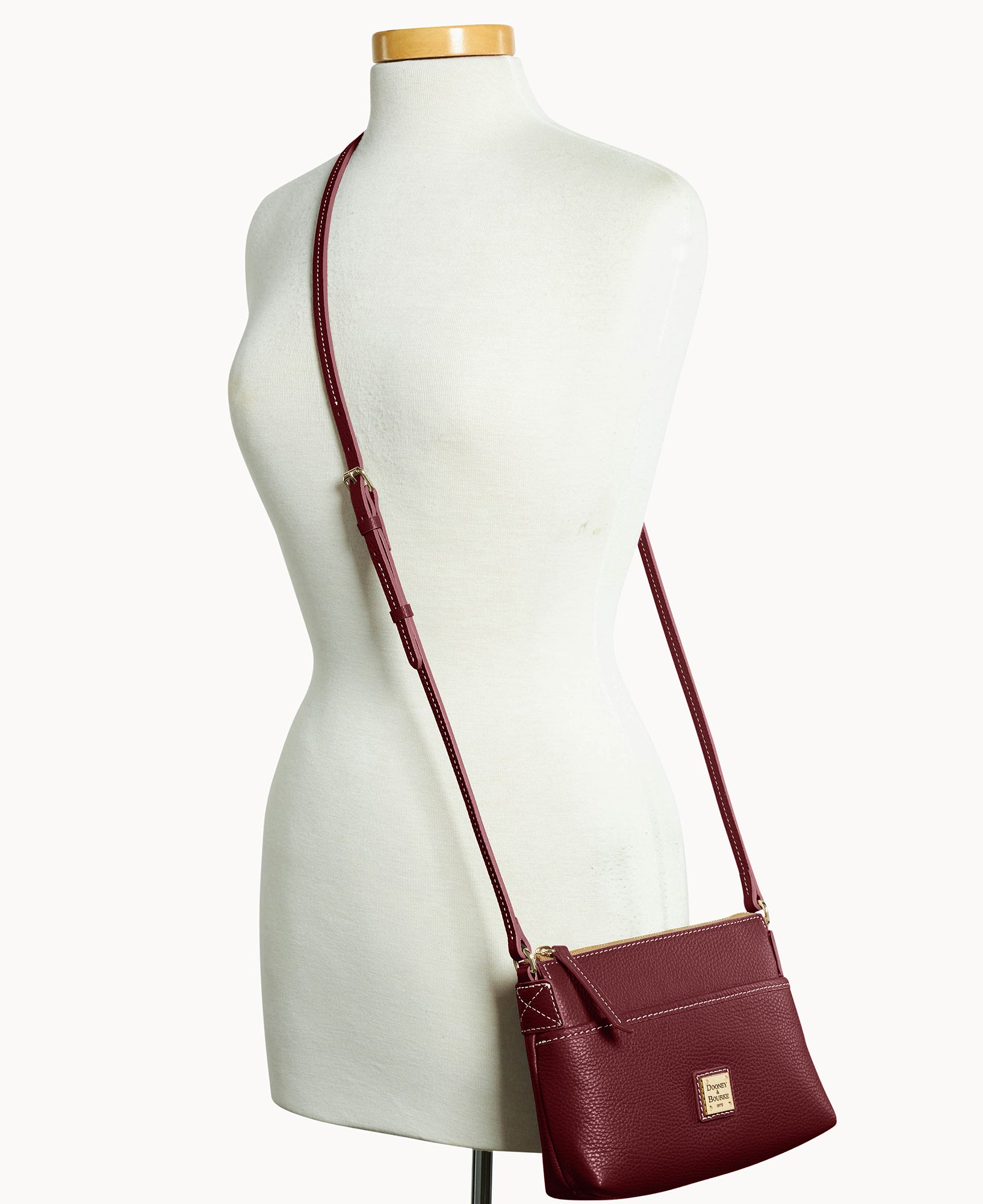 Lucca Leather Ginger Crossbody