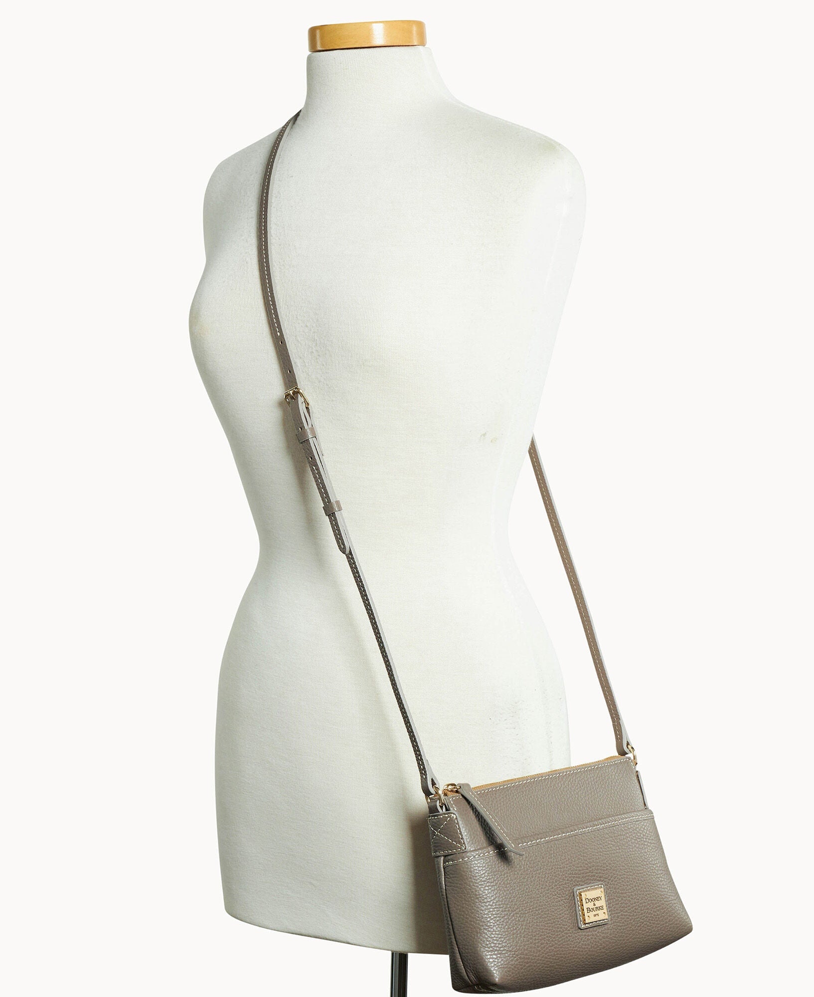 Lucca Leather Ginger Crossbody