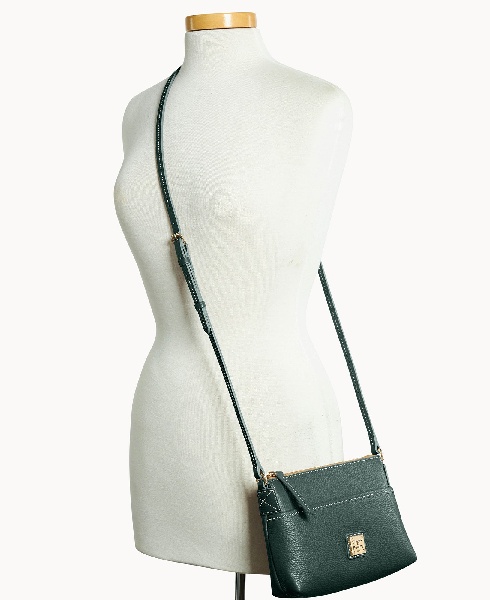 Lucca Leather Ginger Crossbody