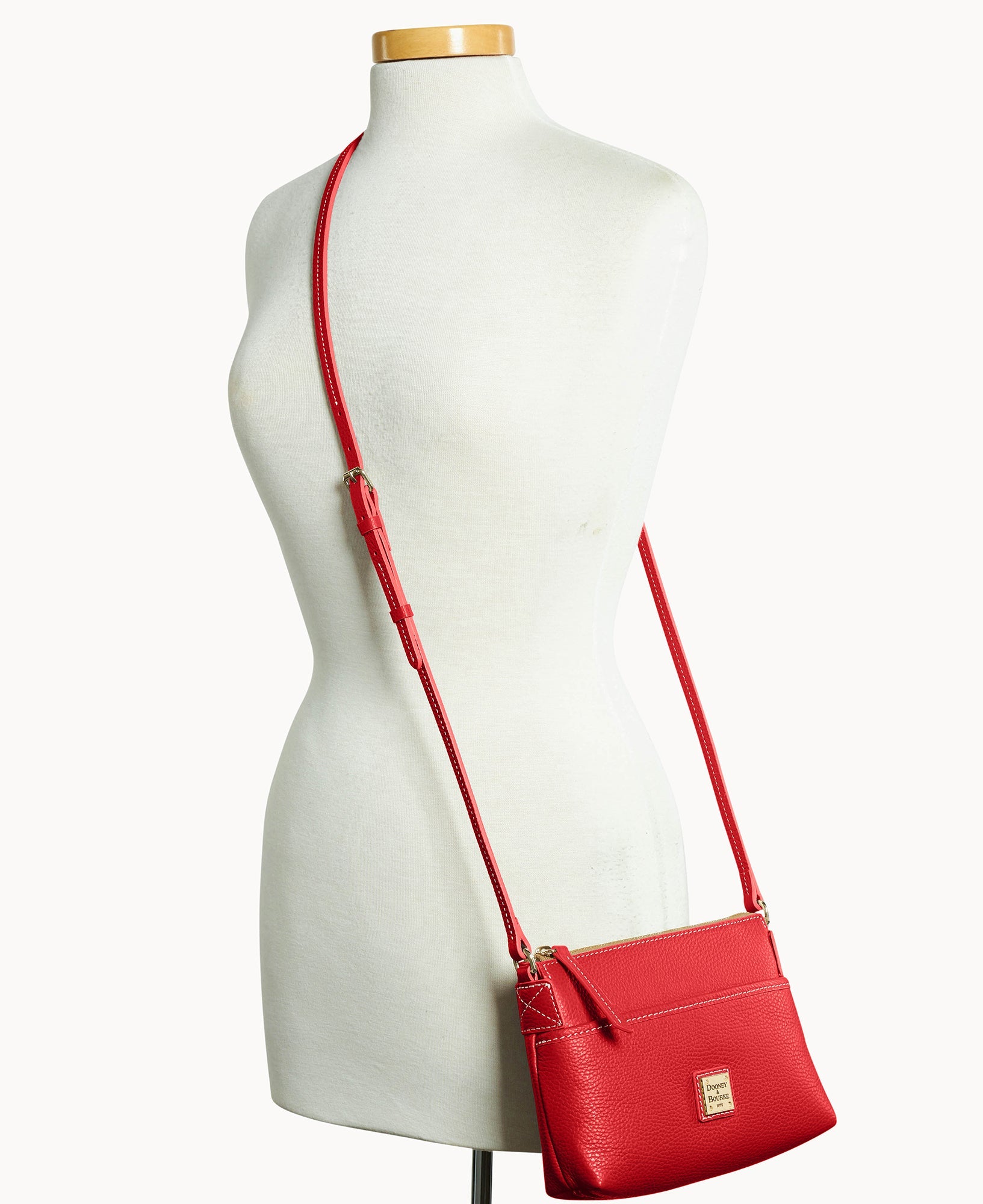 Lucca Leather Ginger Crossbody