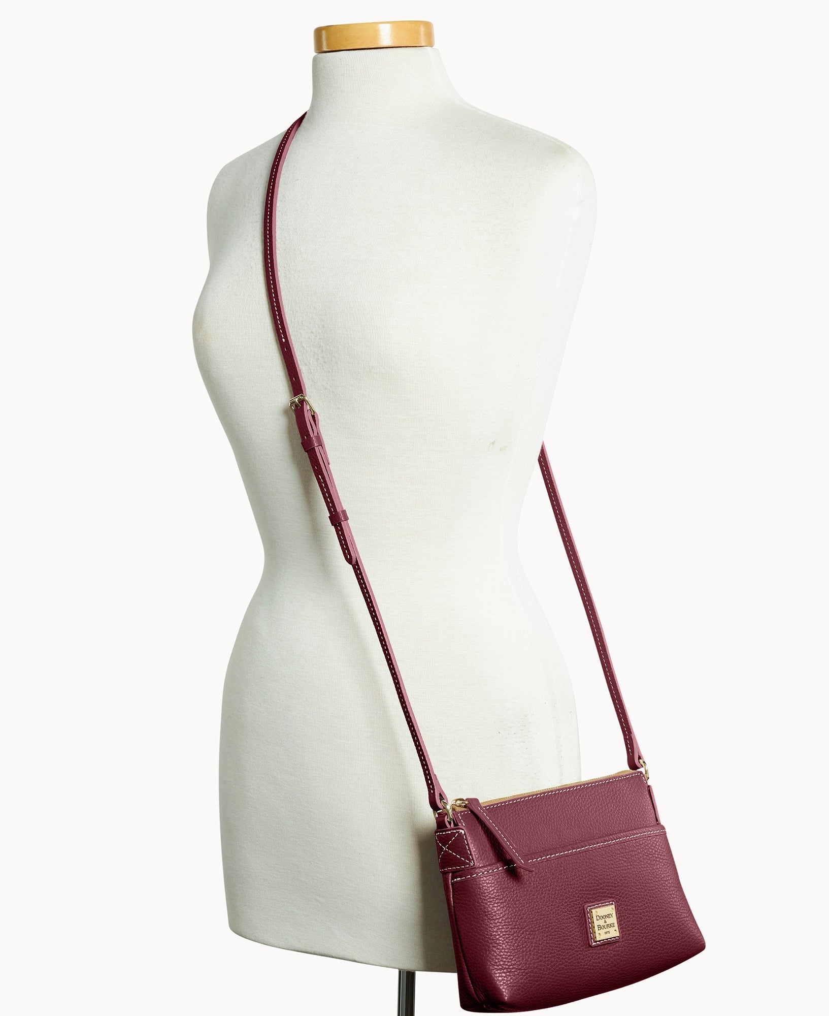 Lucca Leather Ginger Crossbody