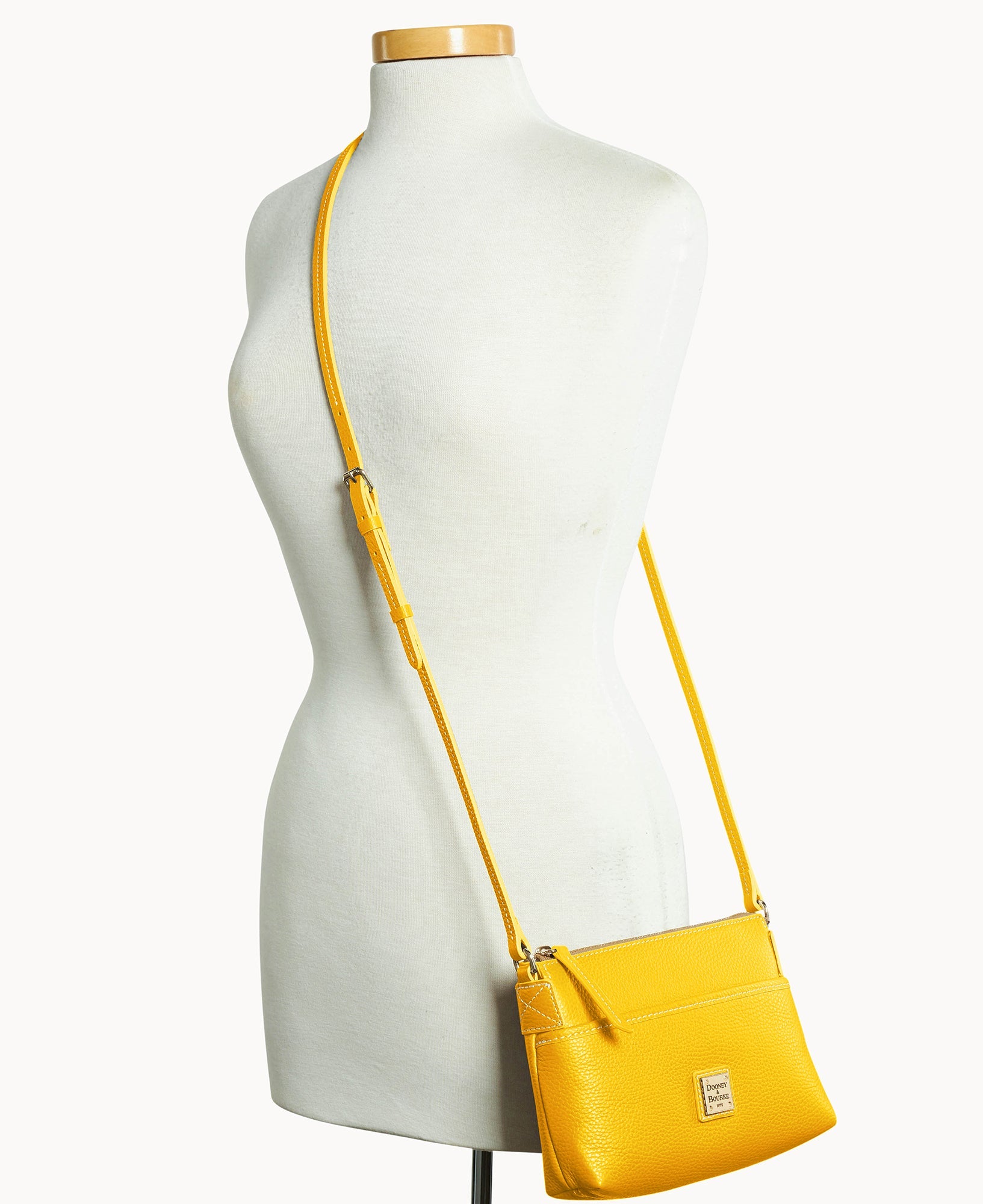 Lucca Leather Ginger Crossbody