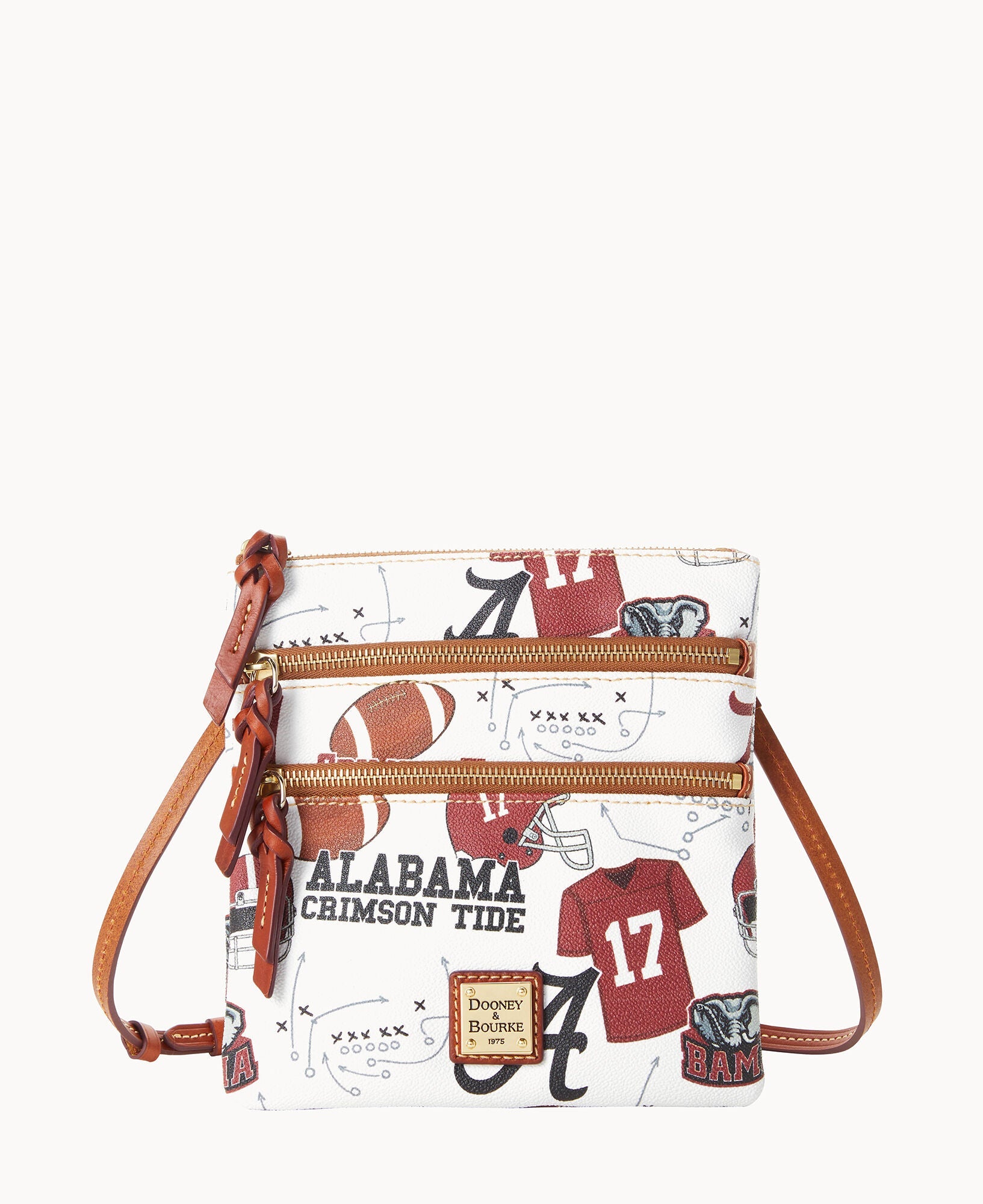 Collegiate University of Alabama Triple Zip Crossbody