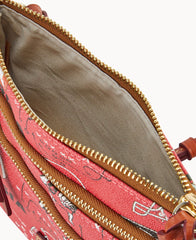 Collegiate University of Georgia Triple Zip Crossbody