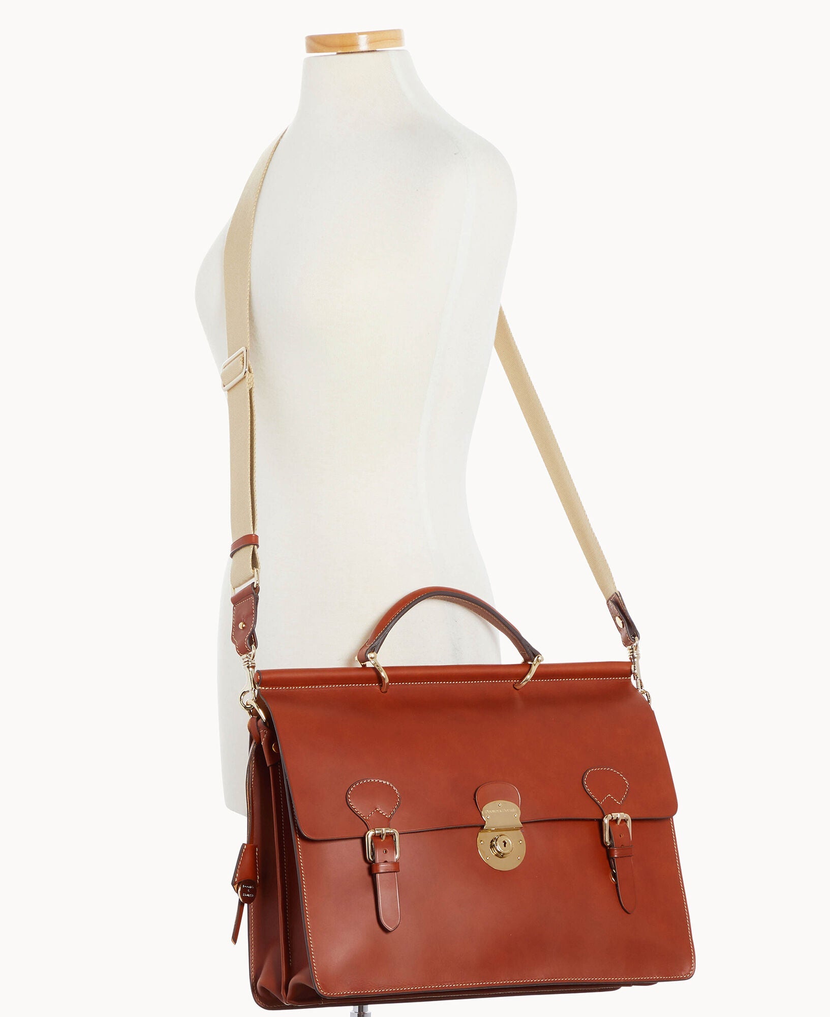 Alto Double Gusset Buckle Briefcase