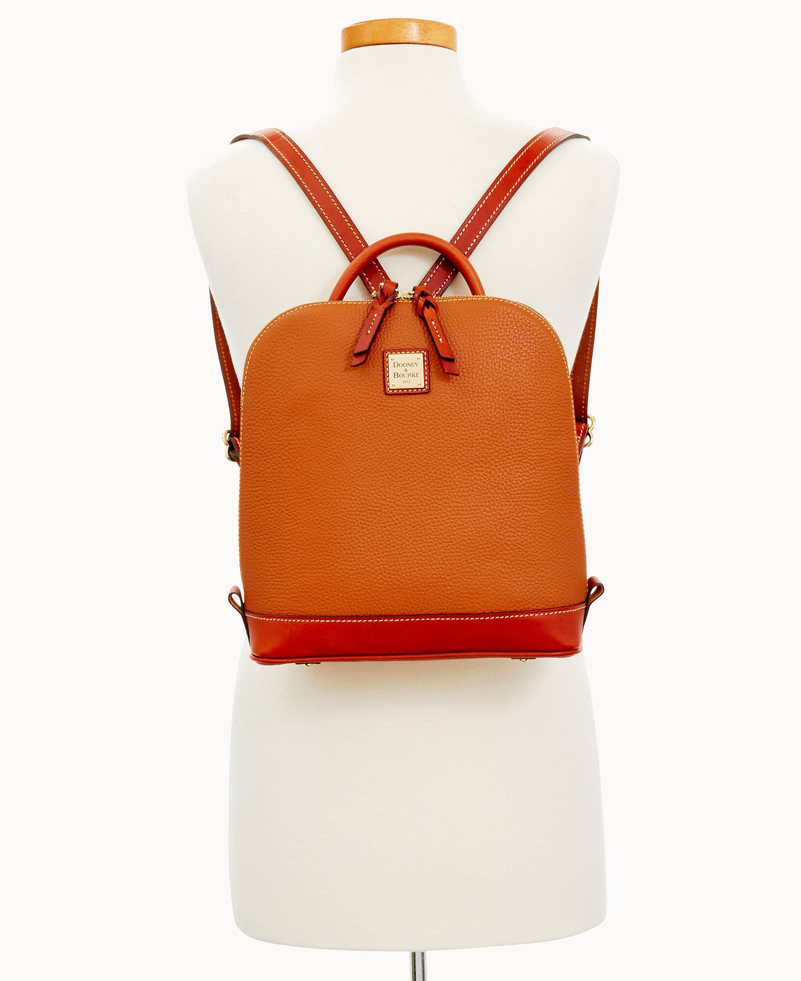 Pebble Grain Zip Pod Backpack