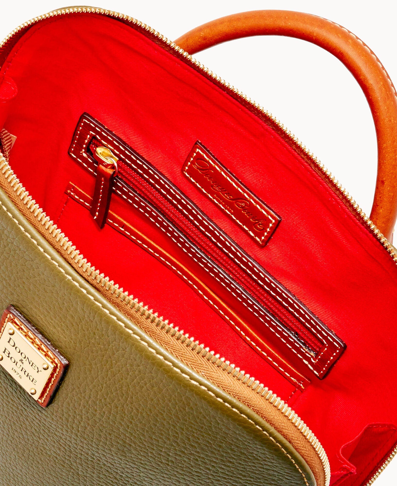 Pebble Grain Zip Pod Backpack