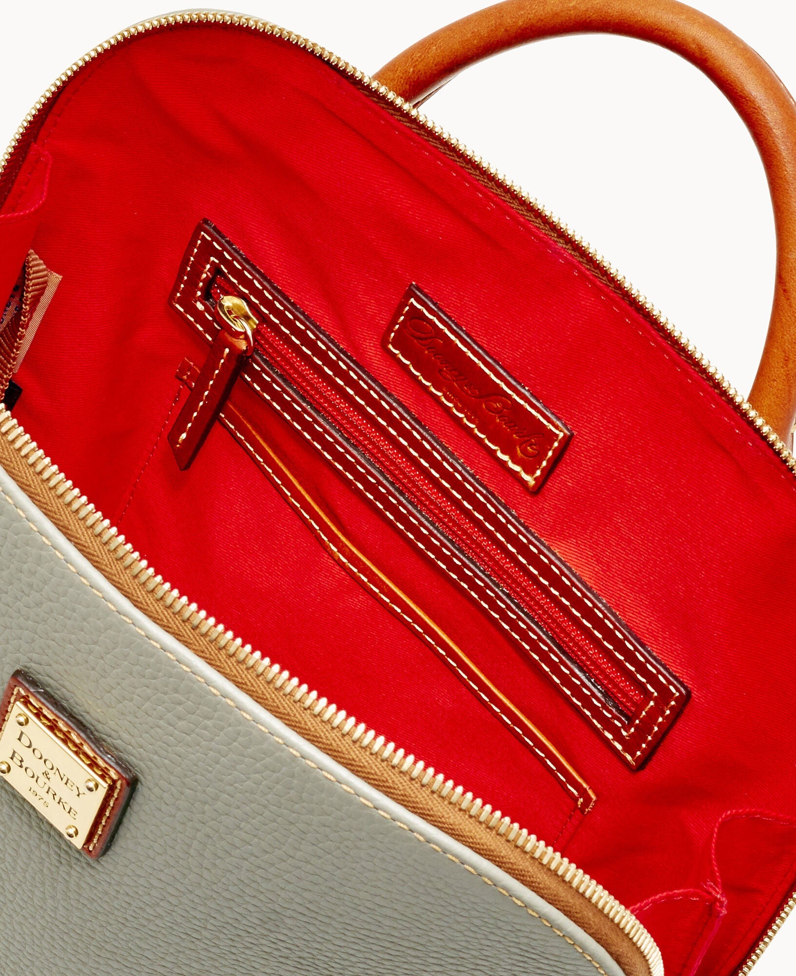 Pebble Grain Zip Pod Backpack