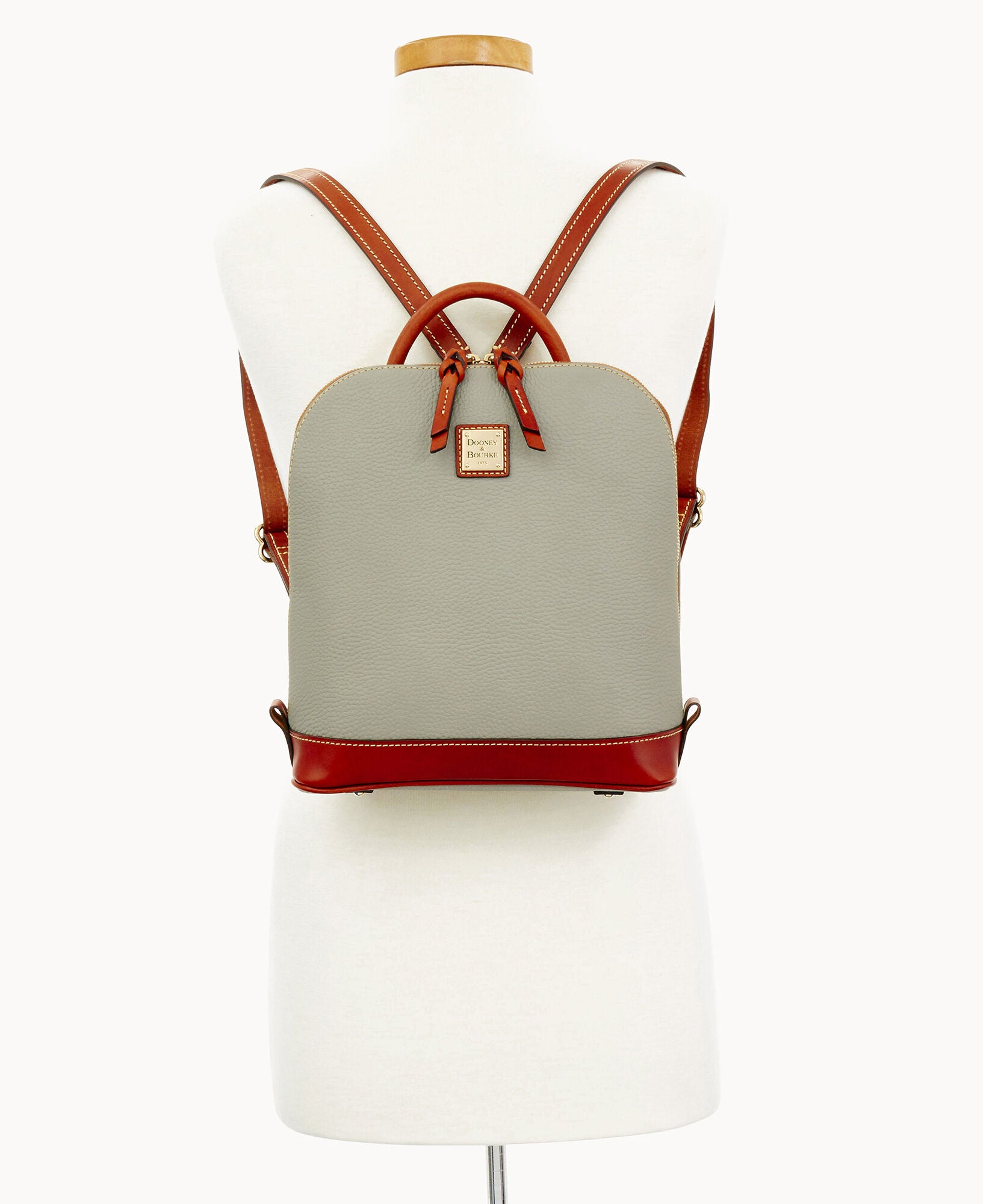 Pebble Grain Zip Pod Backpack