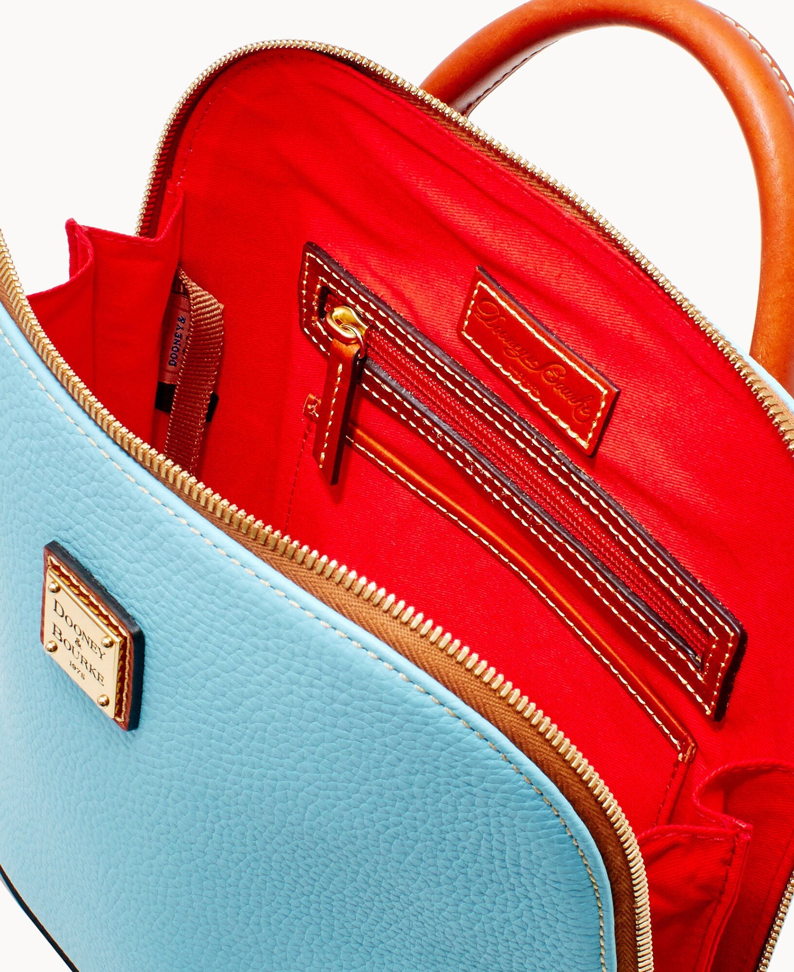 Pebble Grain Zip Pod Backpack