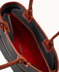 Pebble Grain Zip Tote