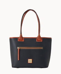 Pebble Grain Zip Tote