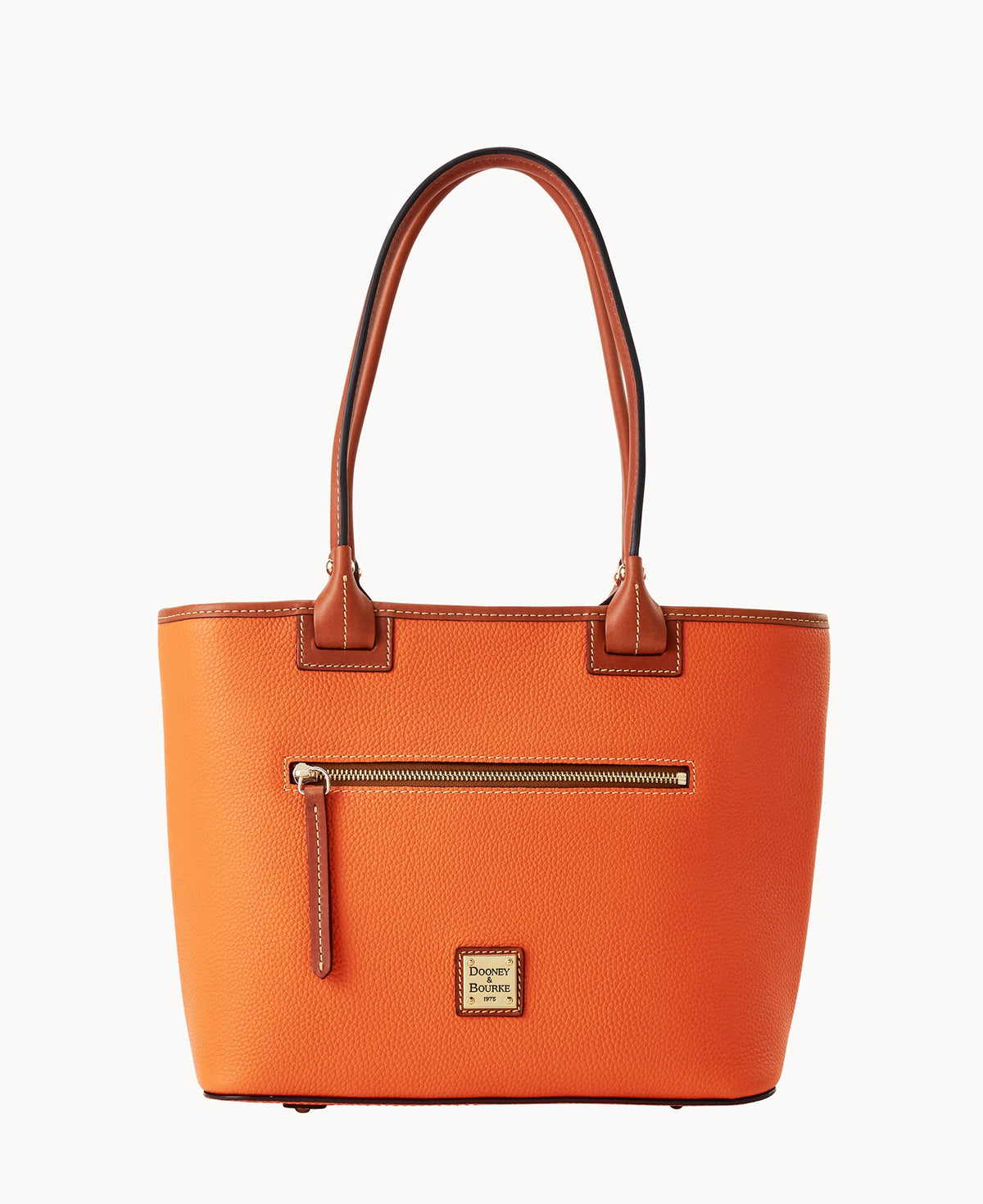 Pebble Grain Zip Tote