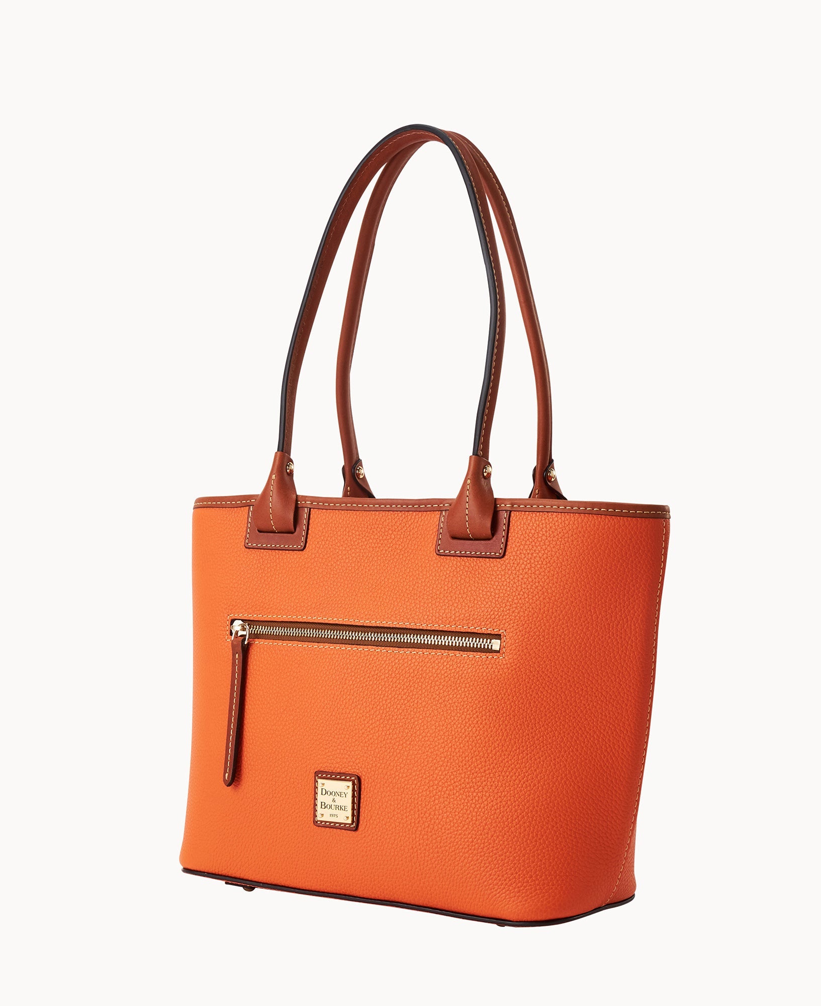 Pebble Grain Zip Tote