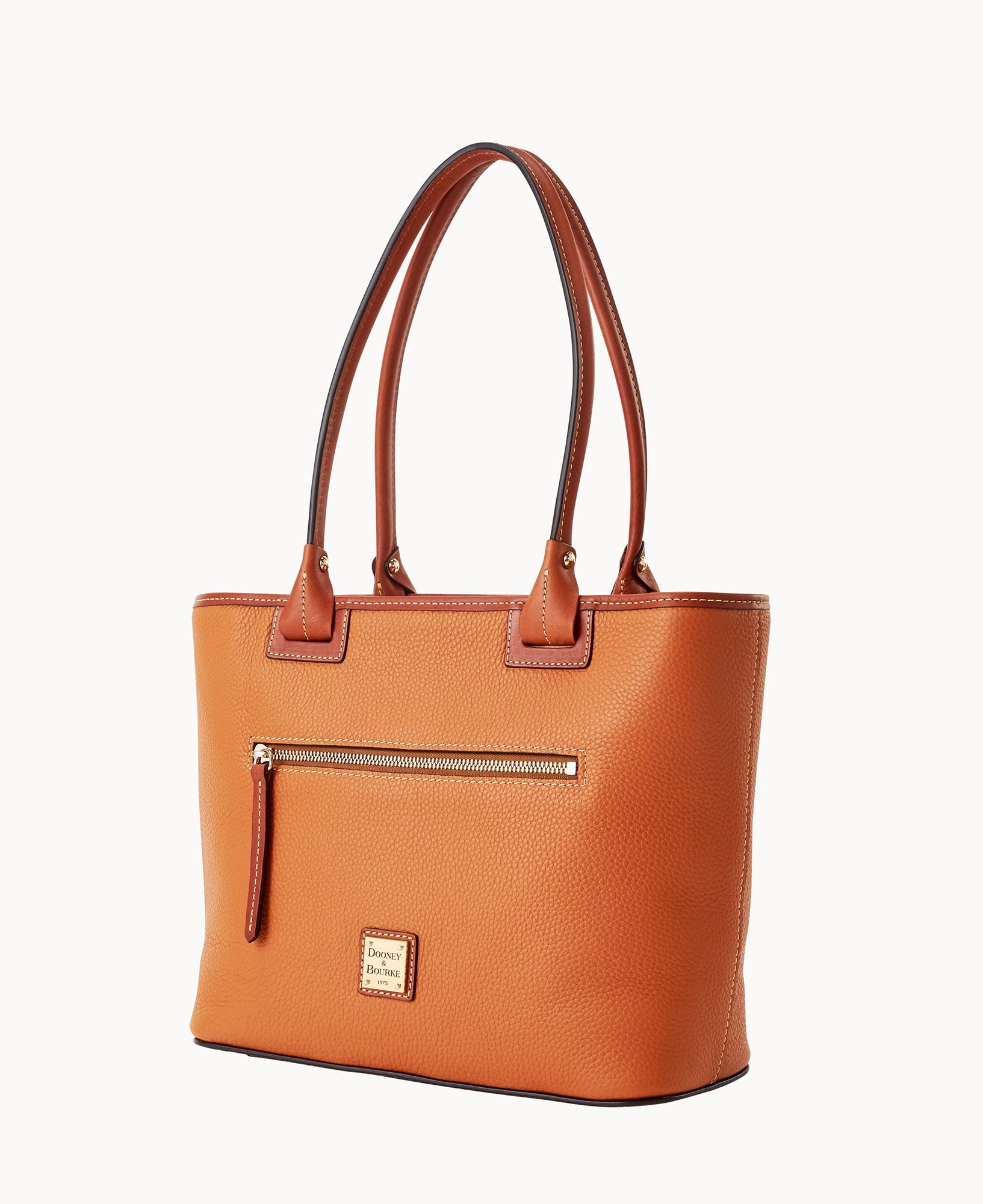 Pebble Grain Zip Tote