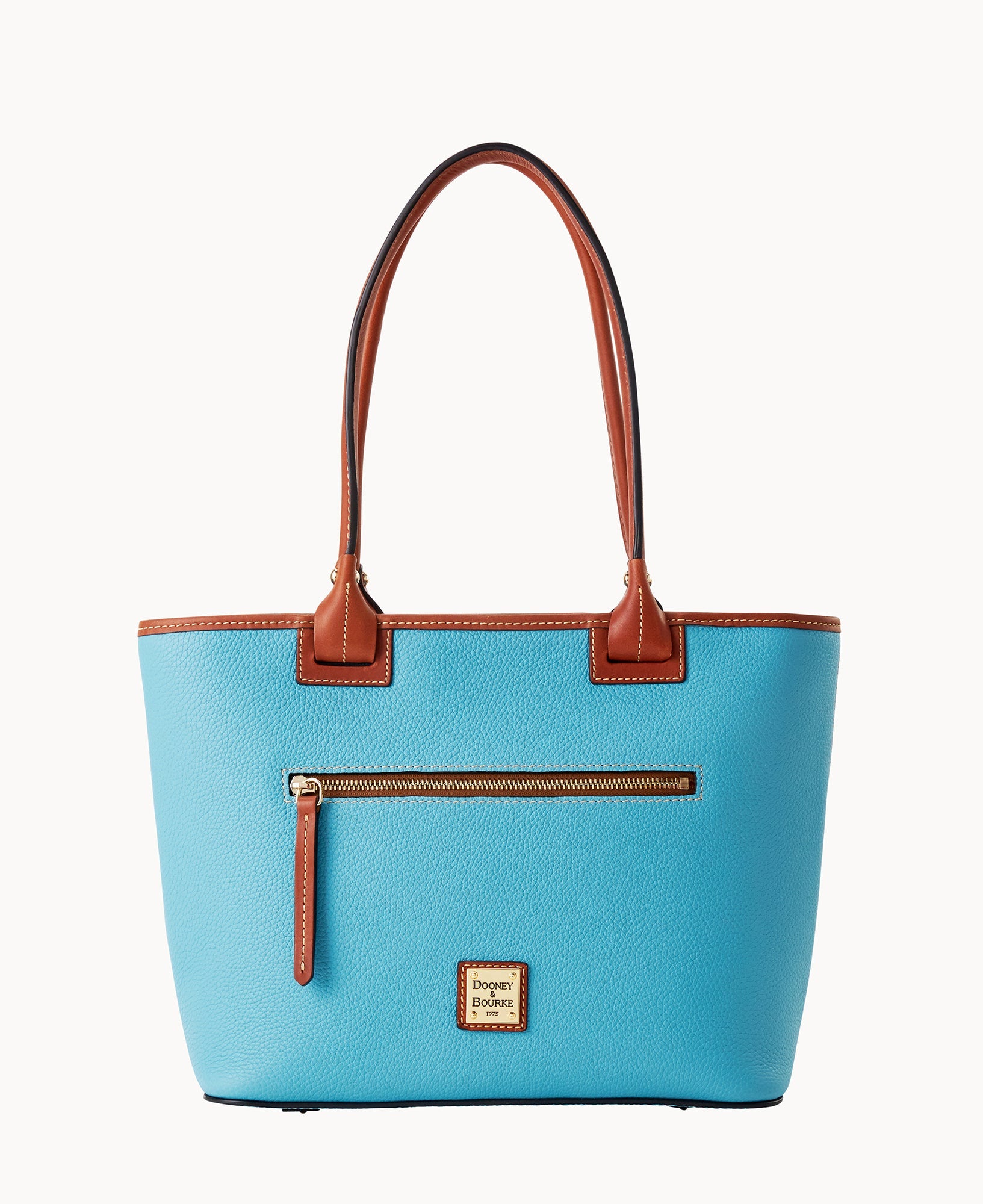 Pebble Grain Zip Tote