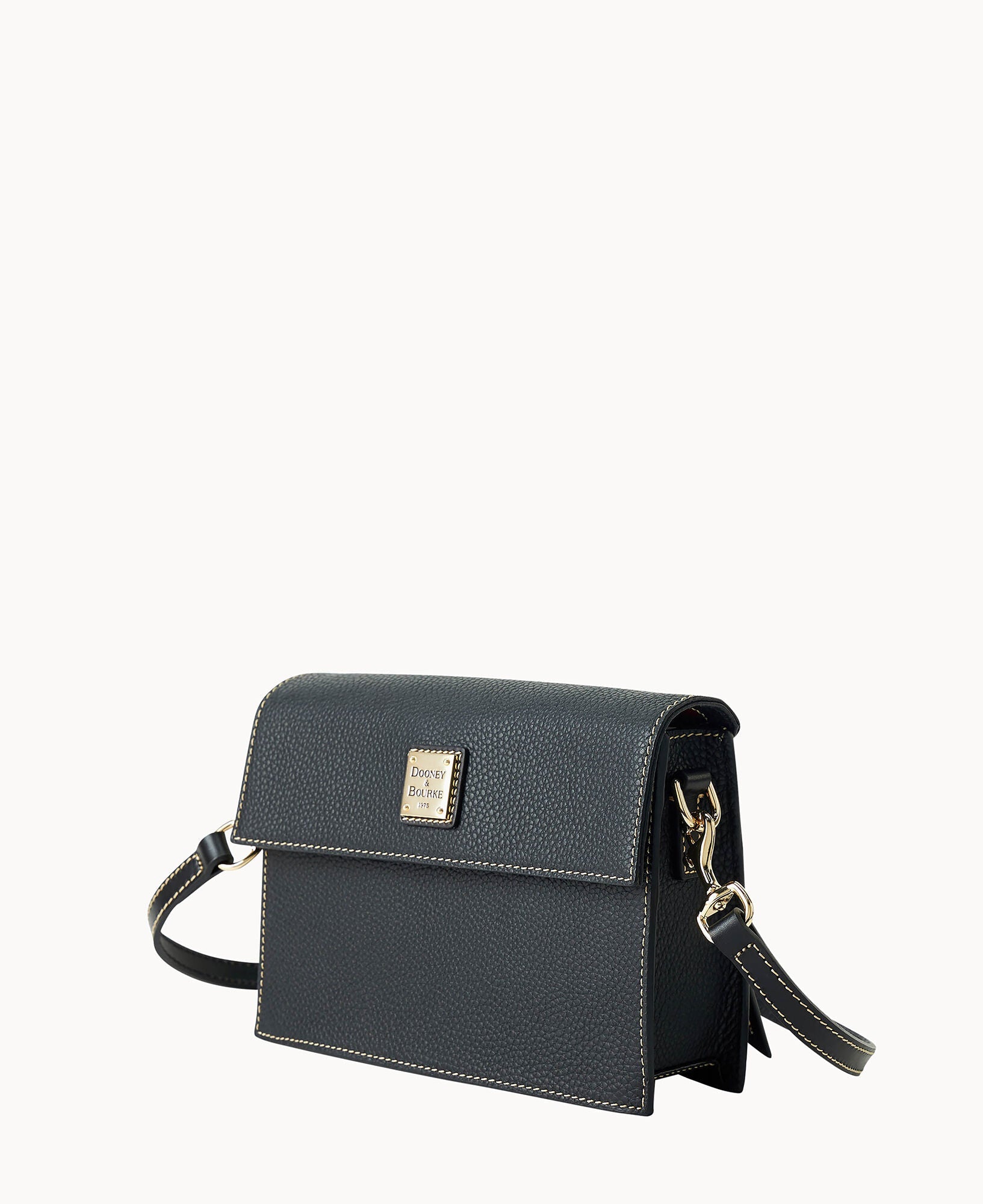 Pebble Grain East West Flap Crossbody