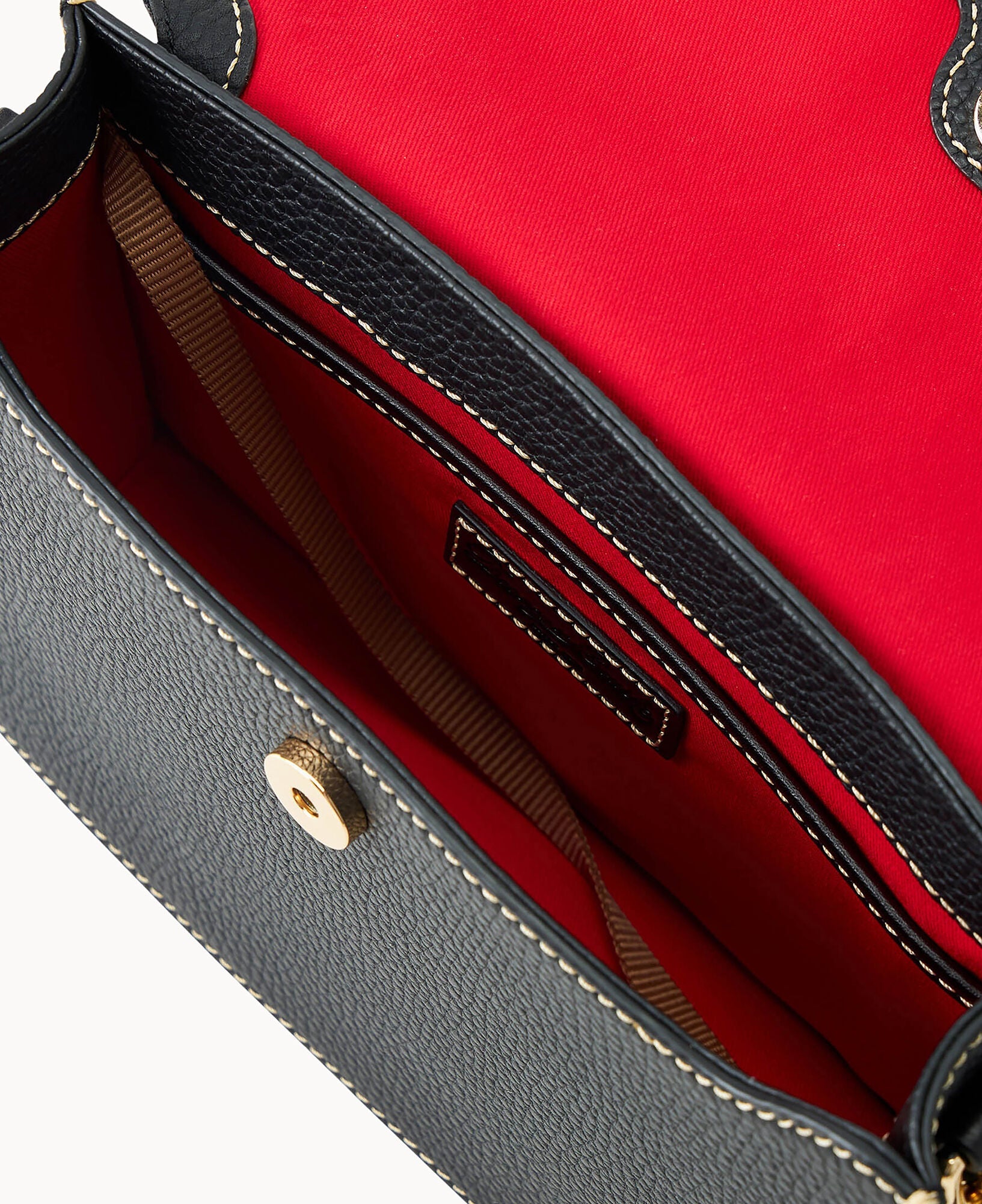 Pebble Grain East West Flap Crossbody