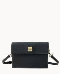 Pebble Grain East West Flap Crossbody