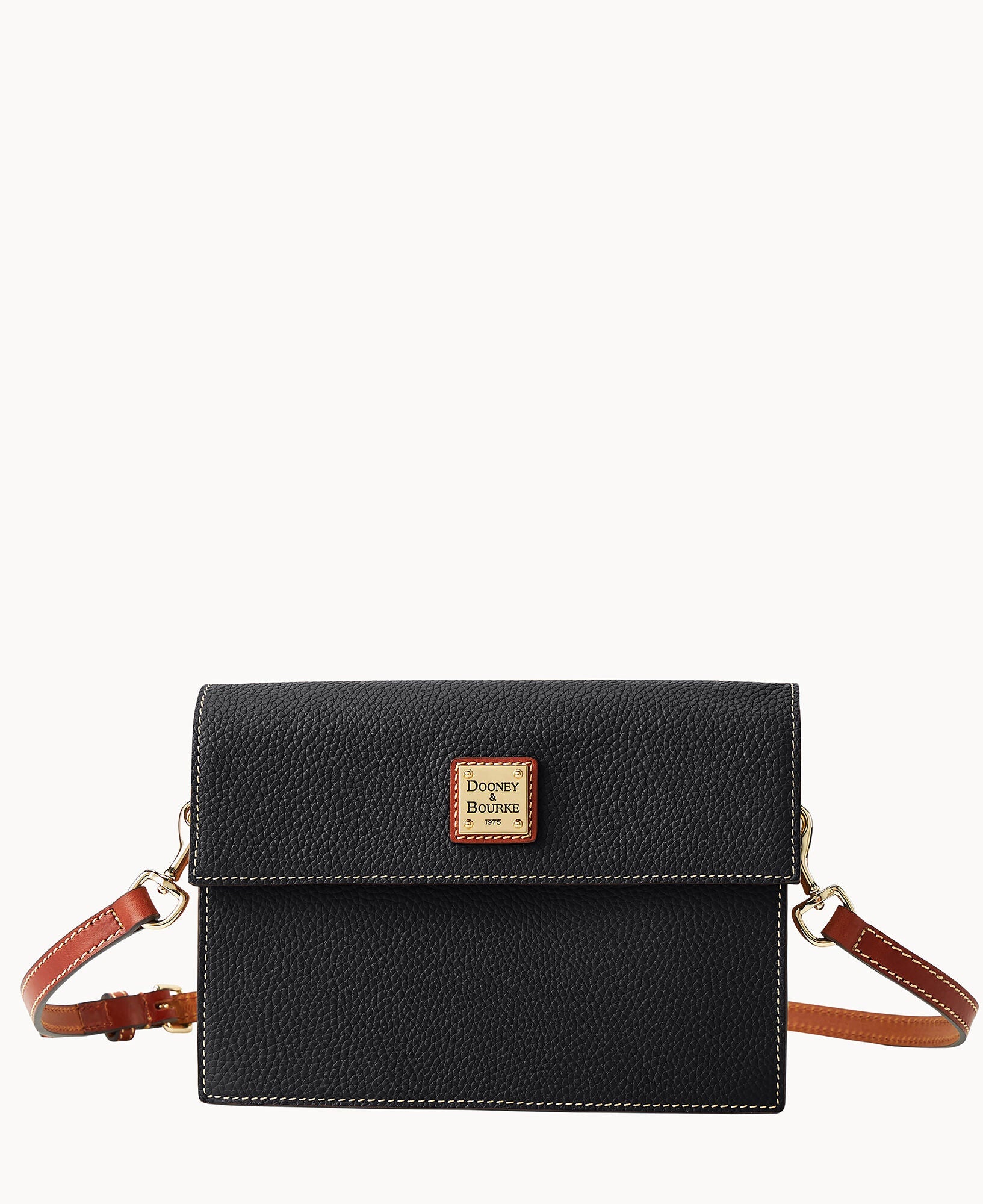 Pebble Grain East West Flap Crossbody