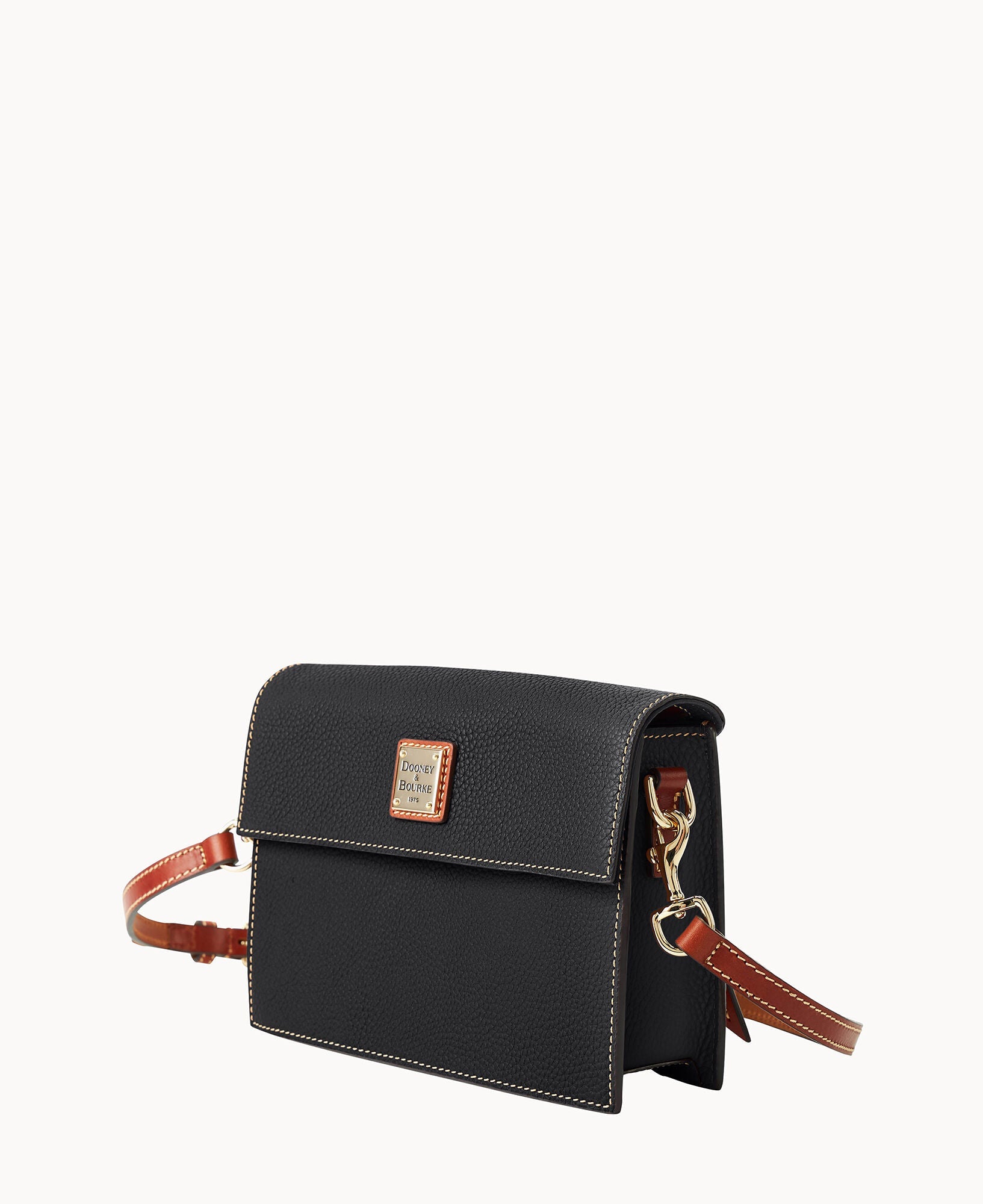 Pebble Grain East West Flap Crossbody