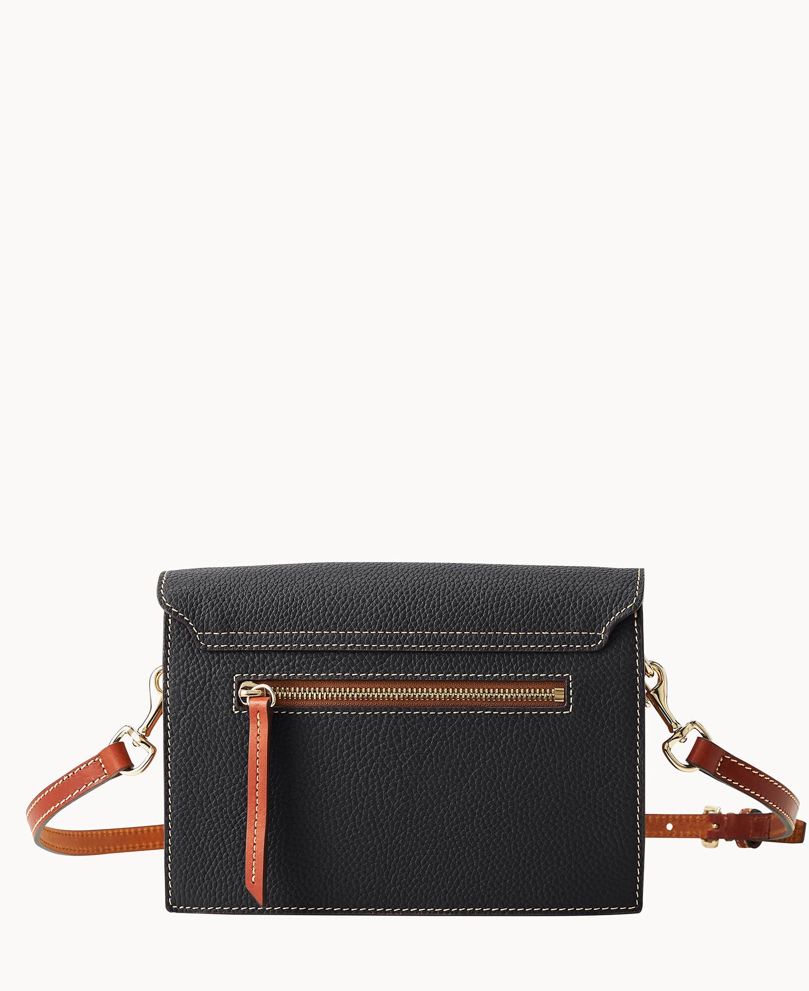 Pebble Grain East West Flap Crossbody