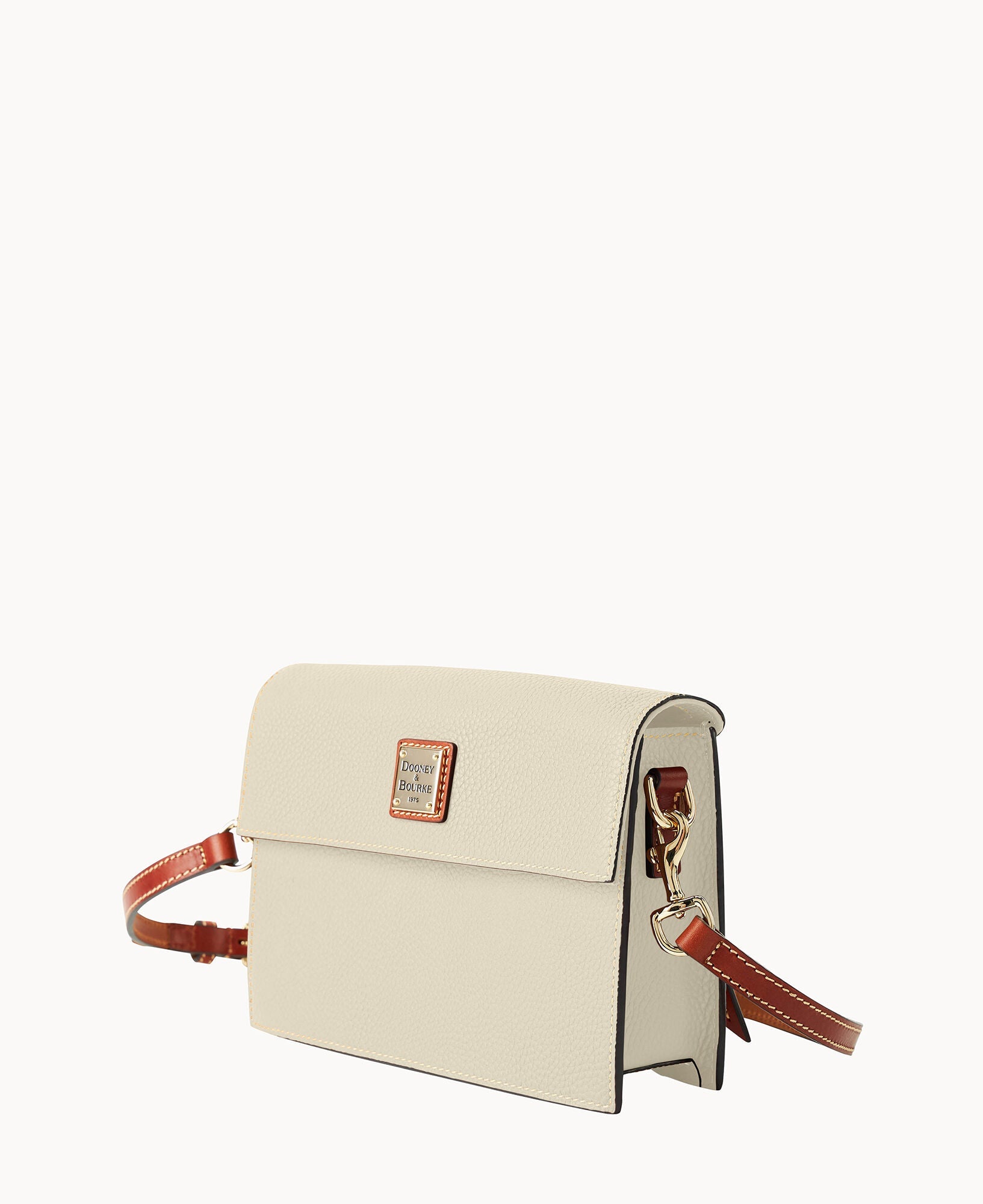 Pebble Grain East West Flap Crossbody
