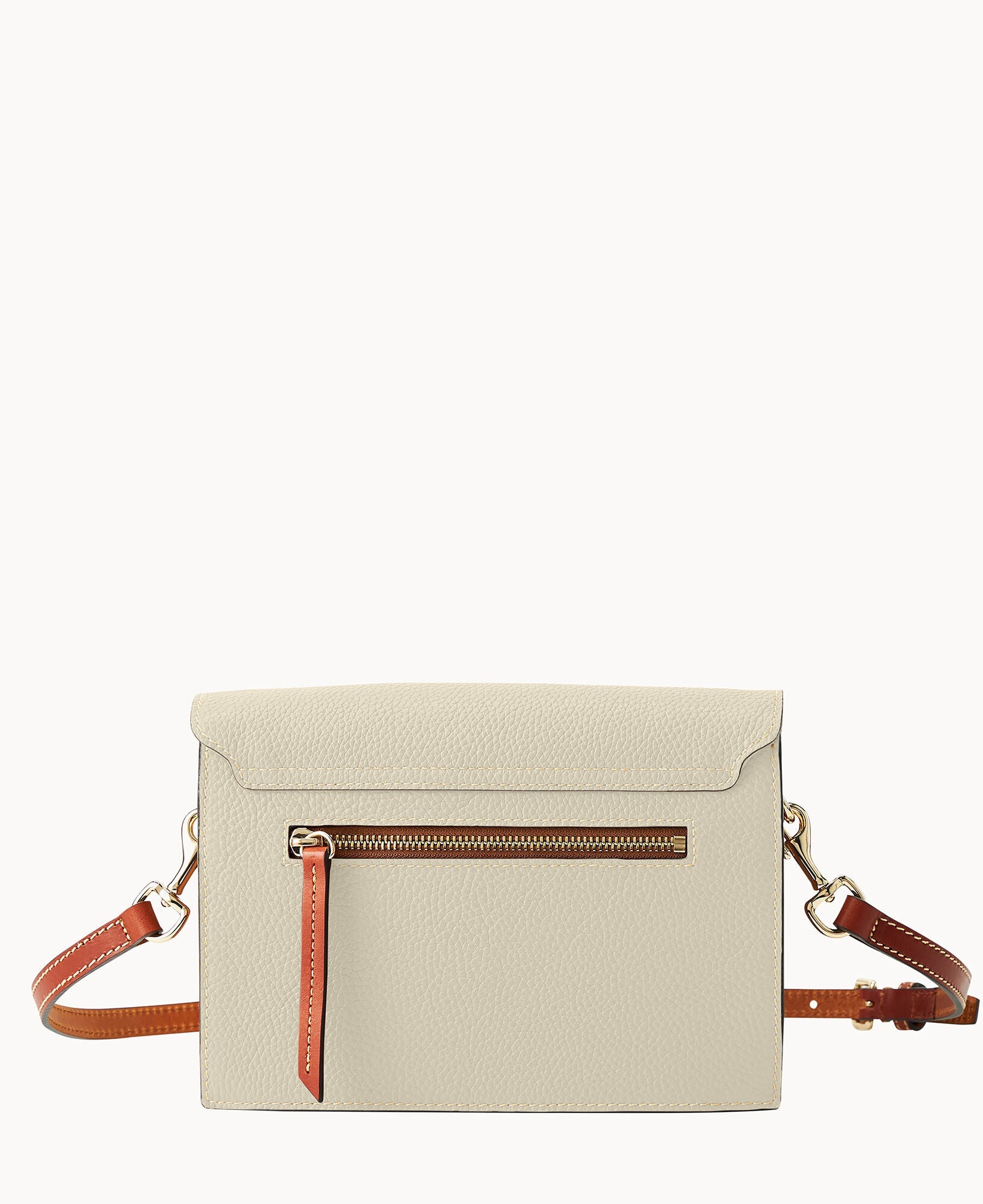Pebble Grain East West Flap Crossbody