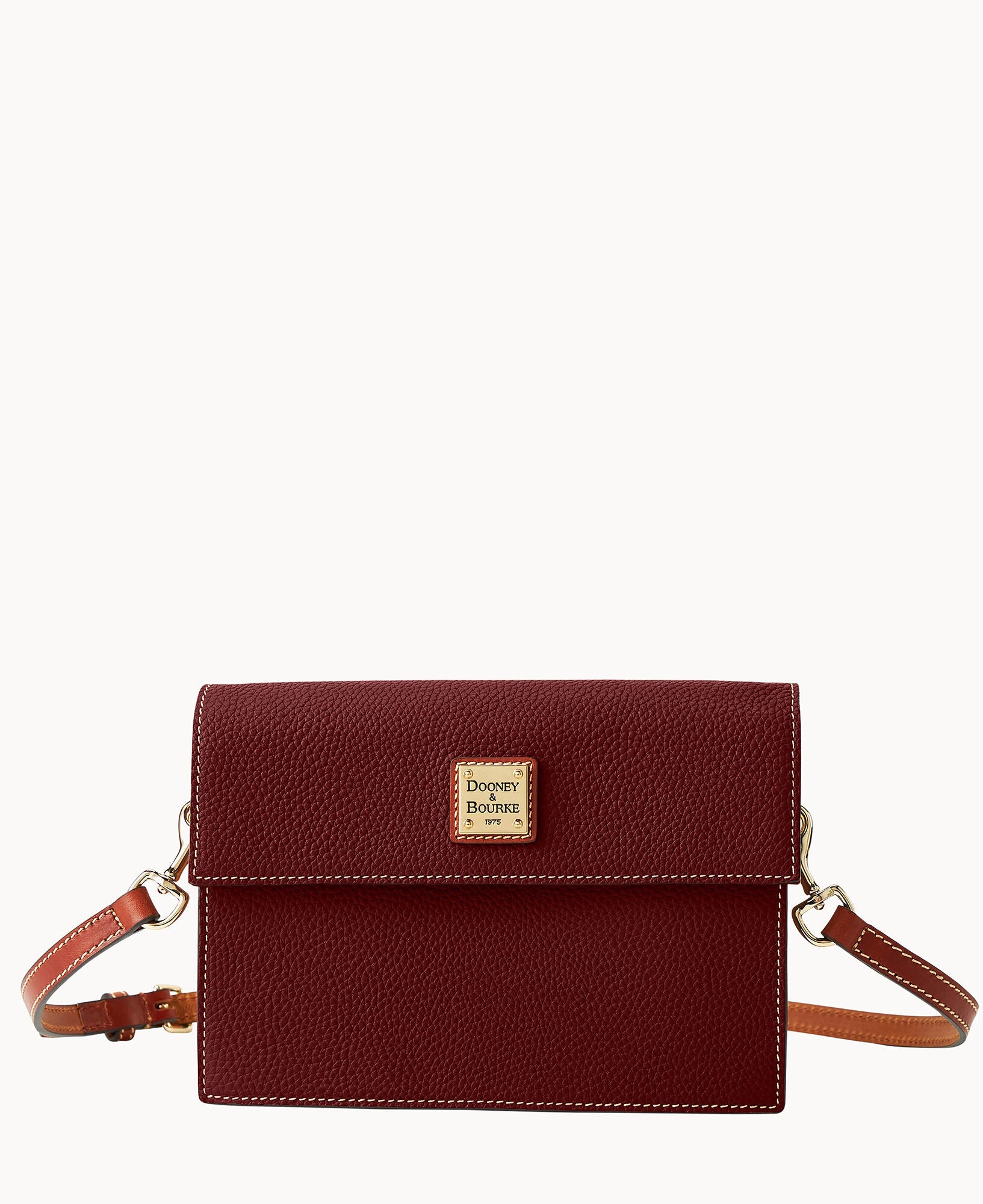 Pebble Grain East West Flap Crossbody