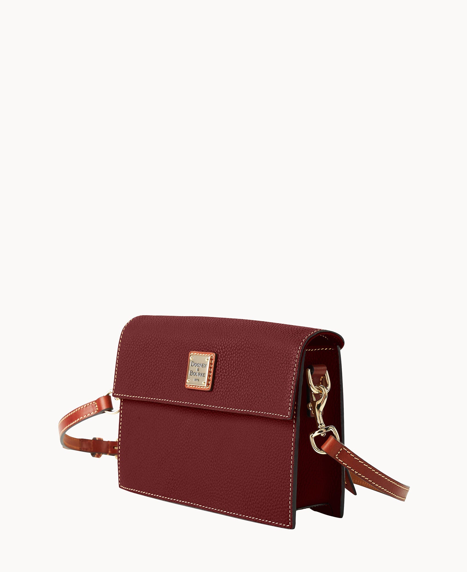 Pebble Grain East West Flap Crossbody
