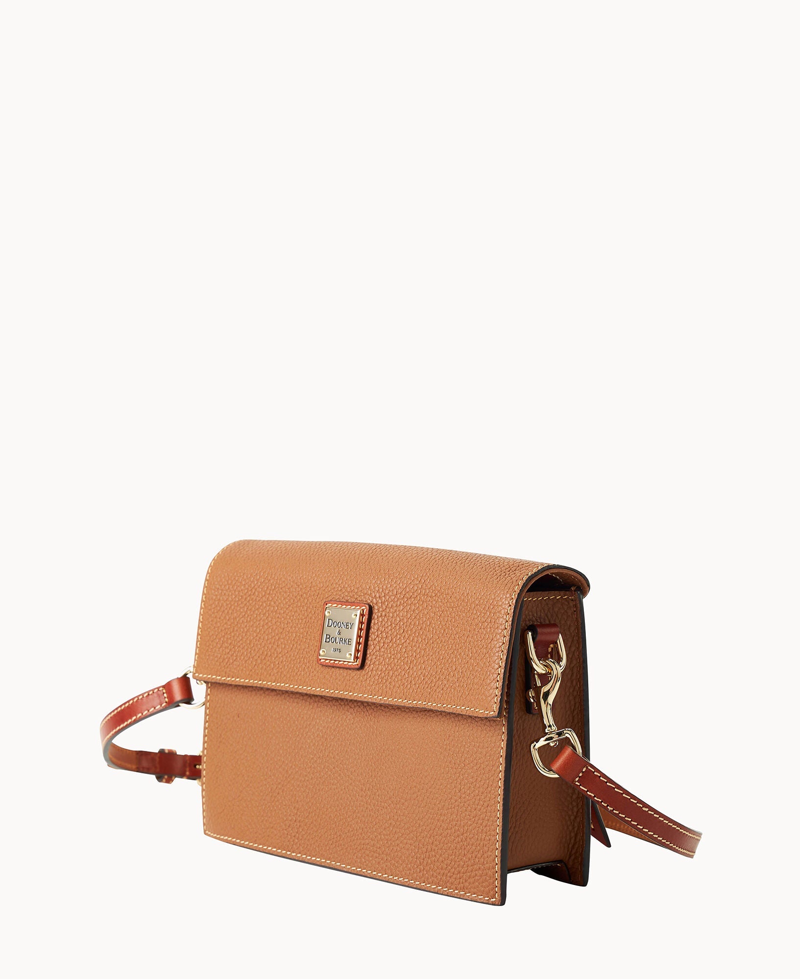 Pebble Grain East West Flap Crossbody