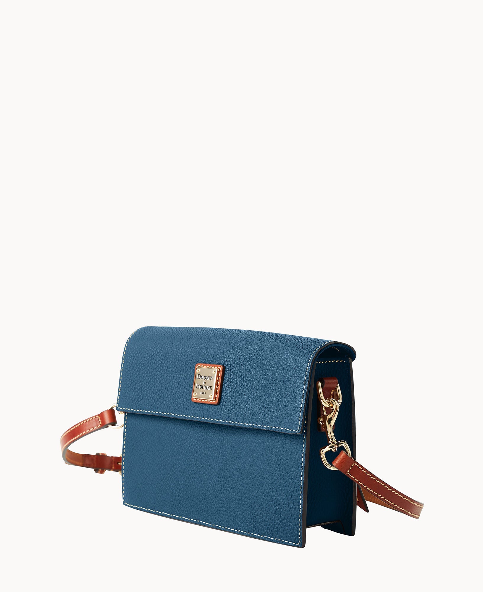 Pebble Grain East West Flap Crossbody