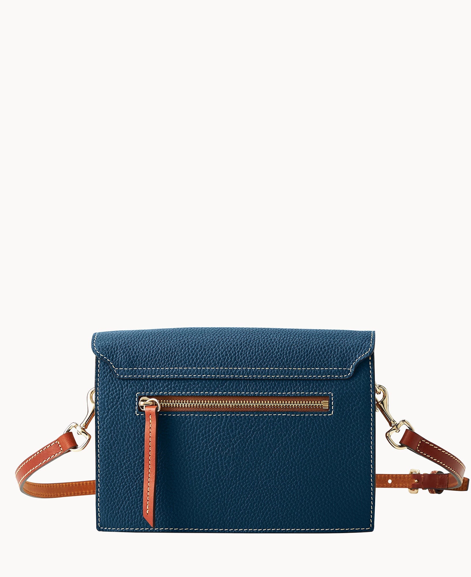 Pebble Grain East West Flap Crossbody