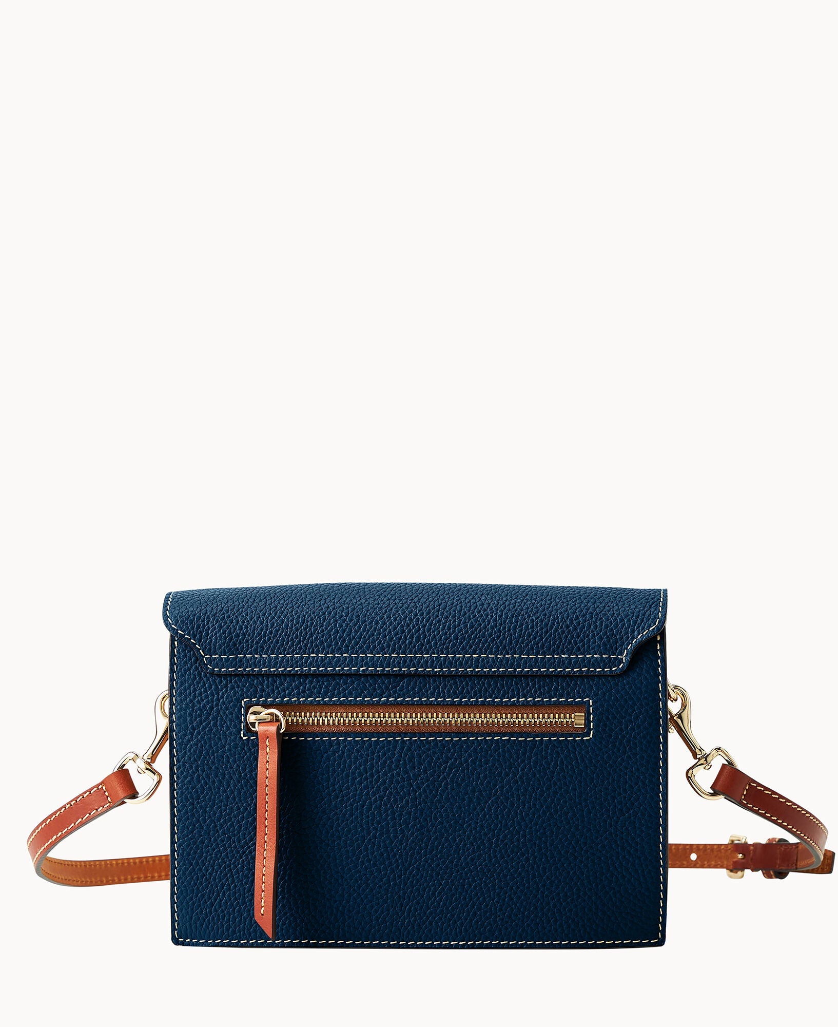 Pebble Grain East West Flap Crossbody