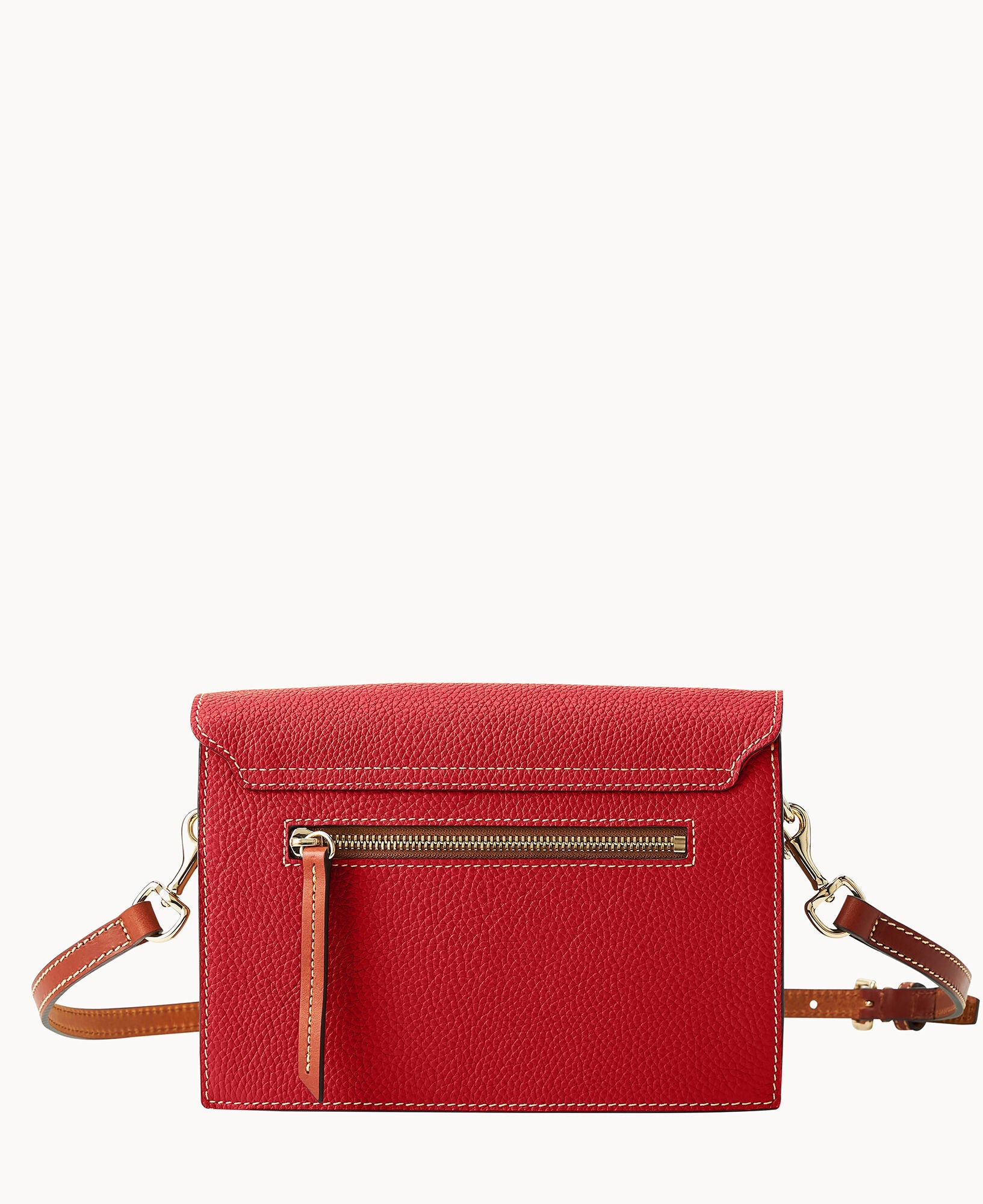 Pebble Grain East West Flap Crossbody
