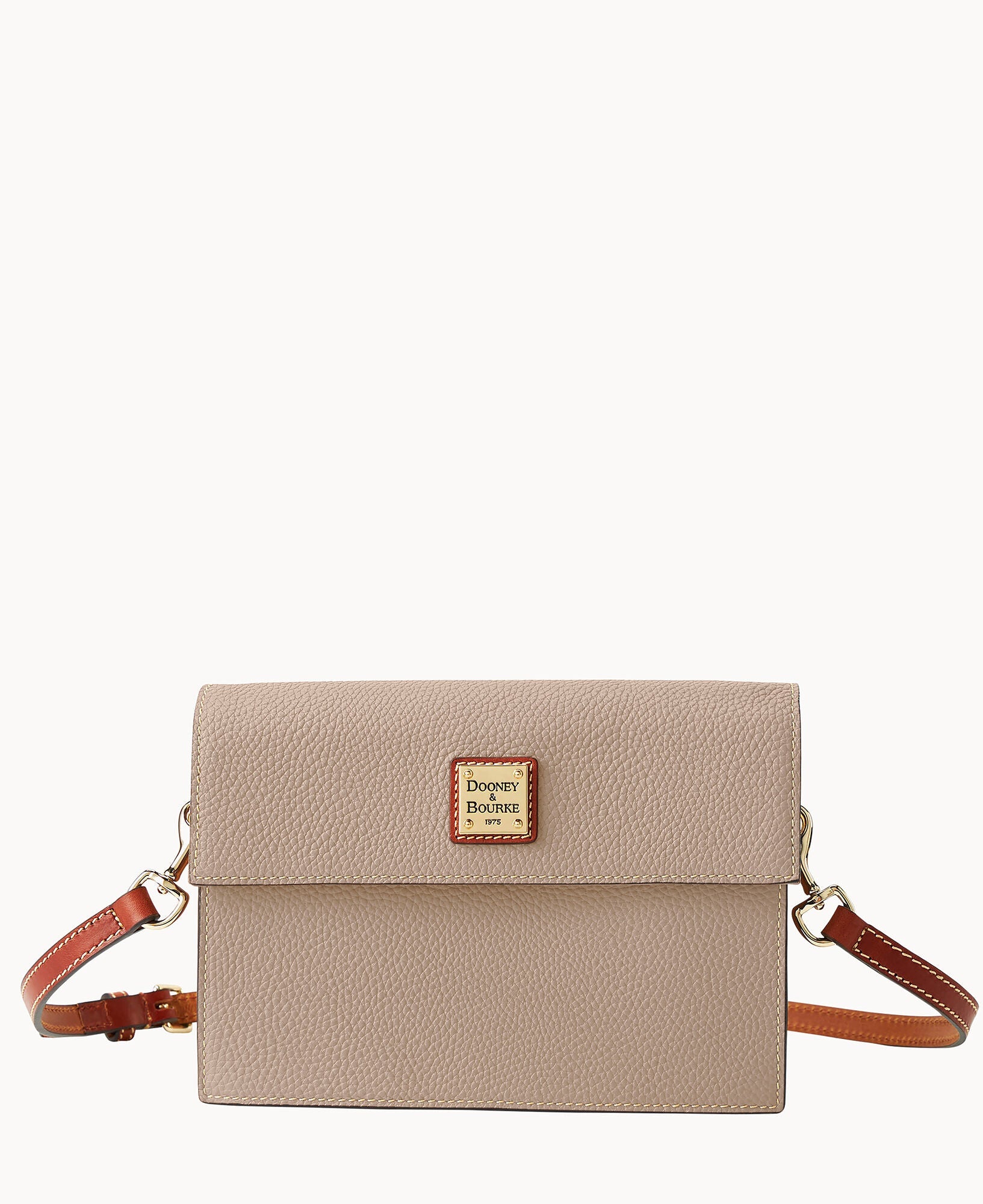 Pebble Grain East West Flap Crossbody