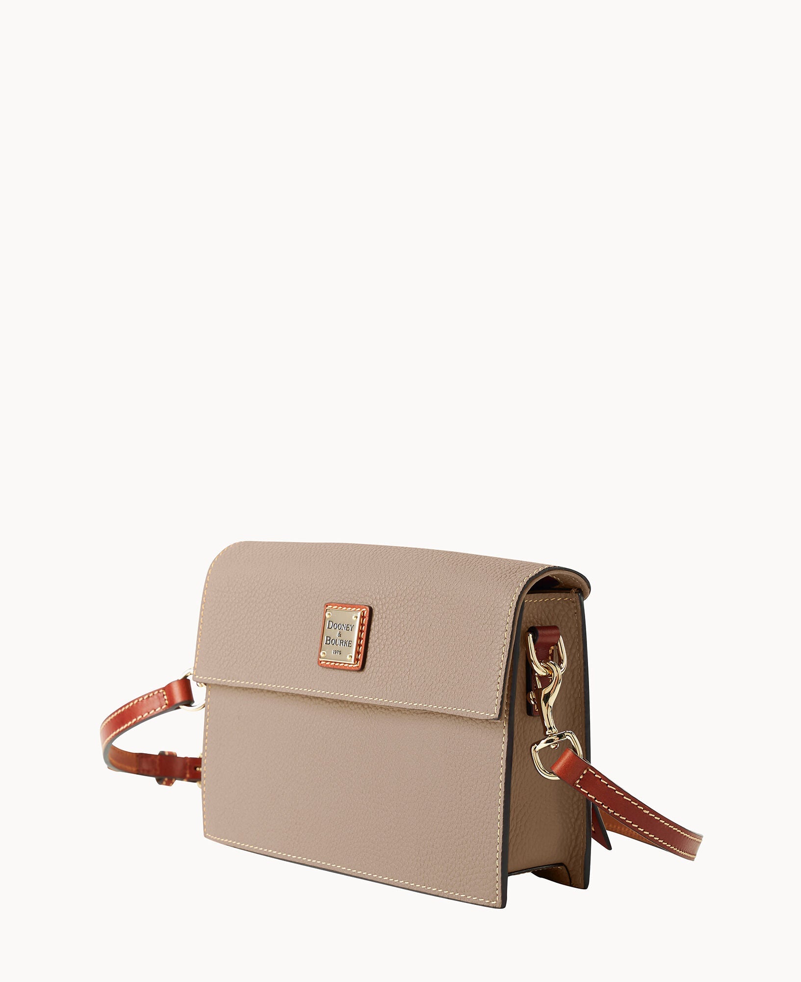 Pebble Grain East West Flap Crossbody