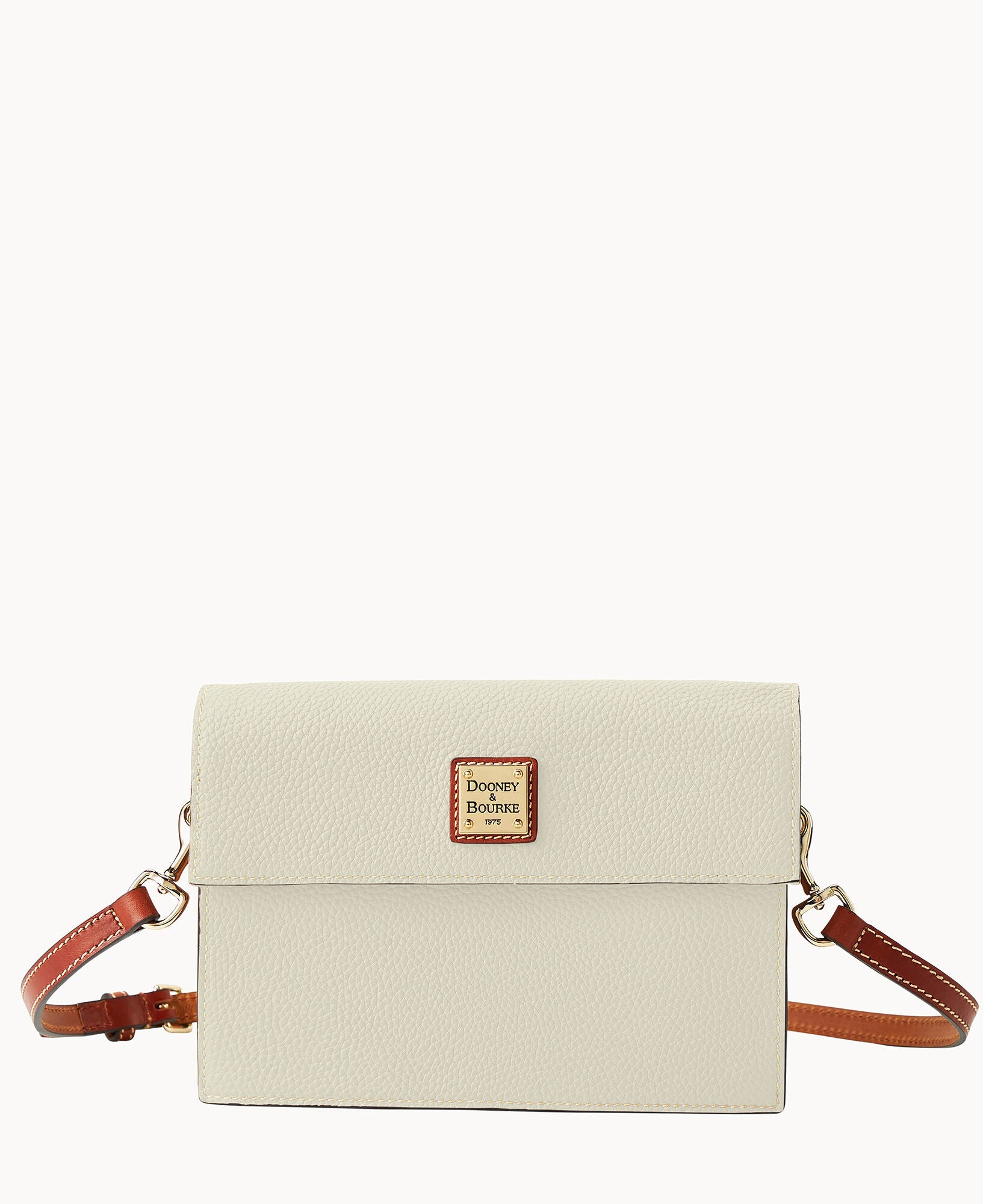 Pebble Grain East West Flap Crossbody