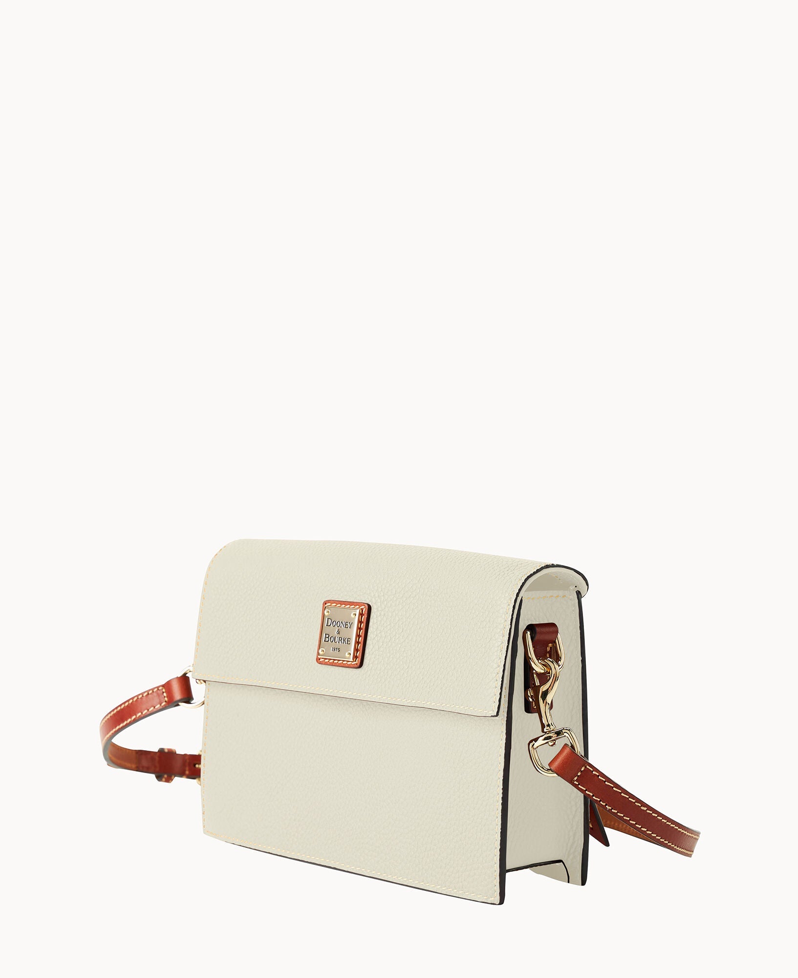 Pebble Grain East West Flap Crossbody