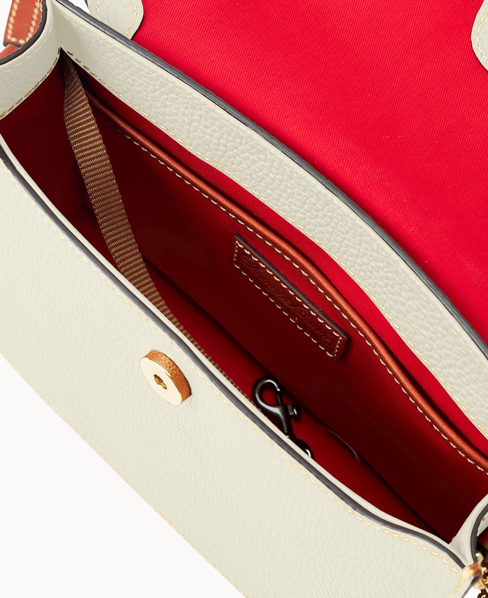 Pebble Grain East West Flap Crossbody