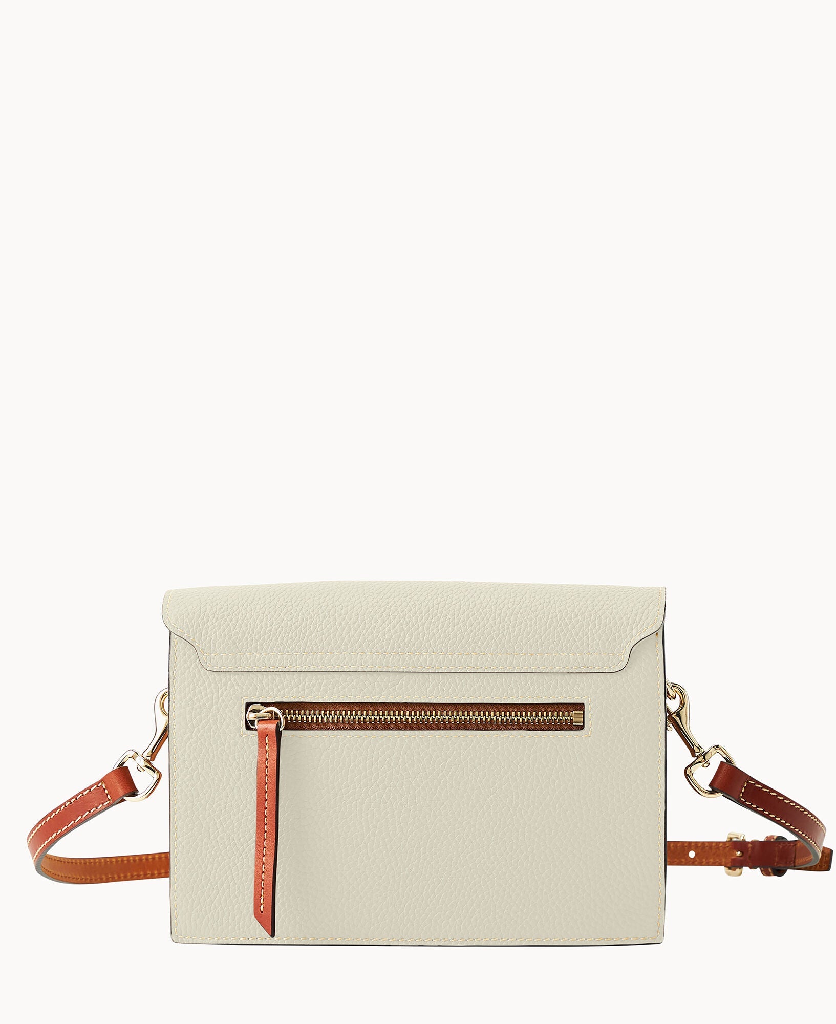 Pebble Grain East West Flap Crossbody
